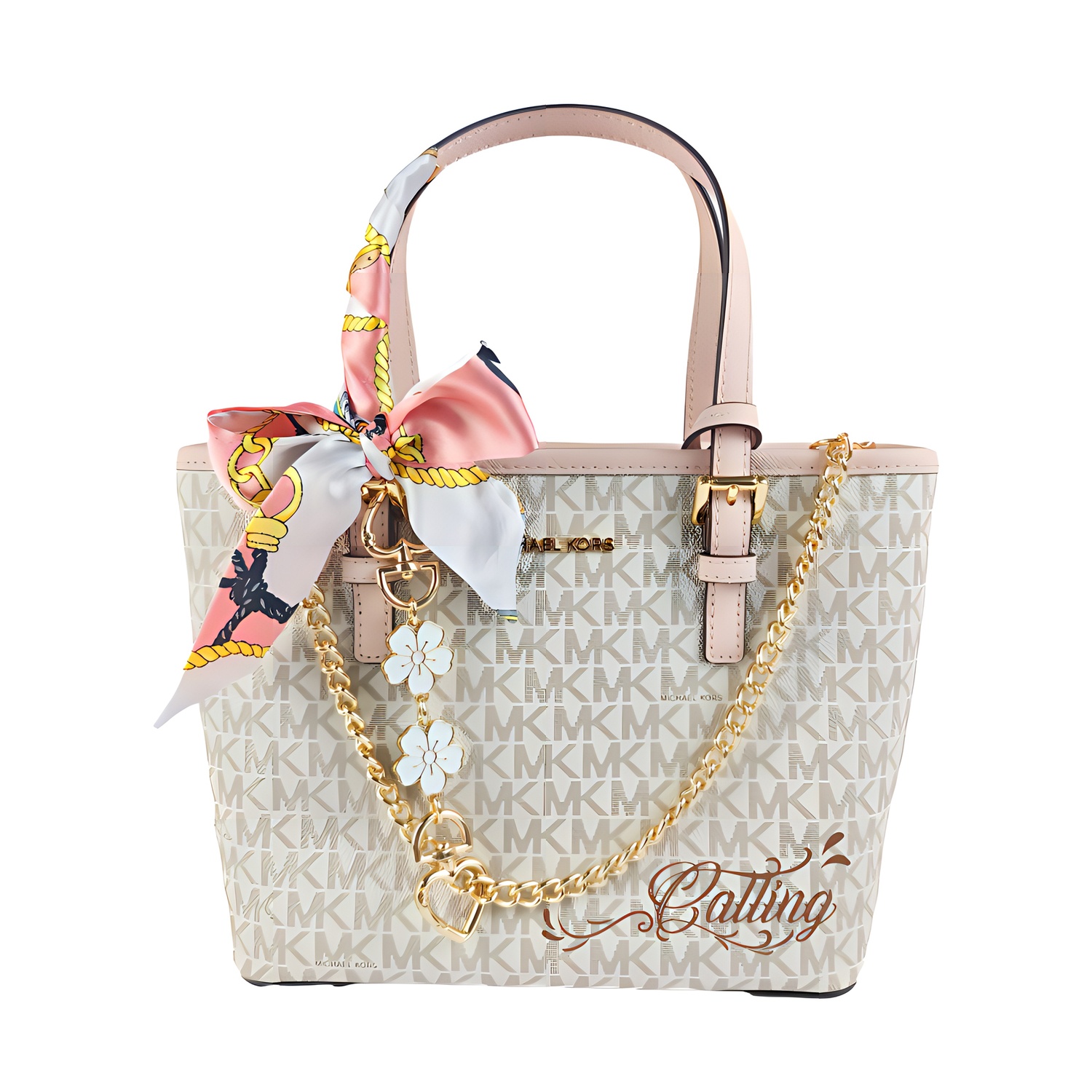 

MICHAEL KORS Сумка Jet Set Leather, шоппер, мини-клатч Vanilla White