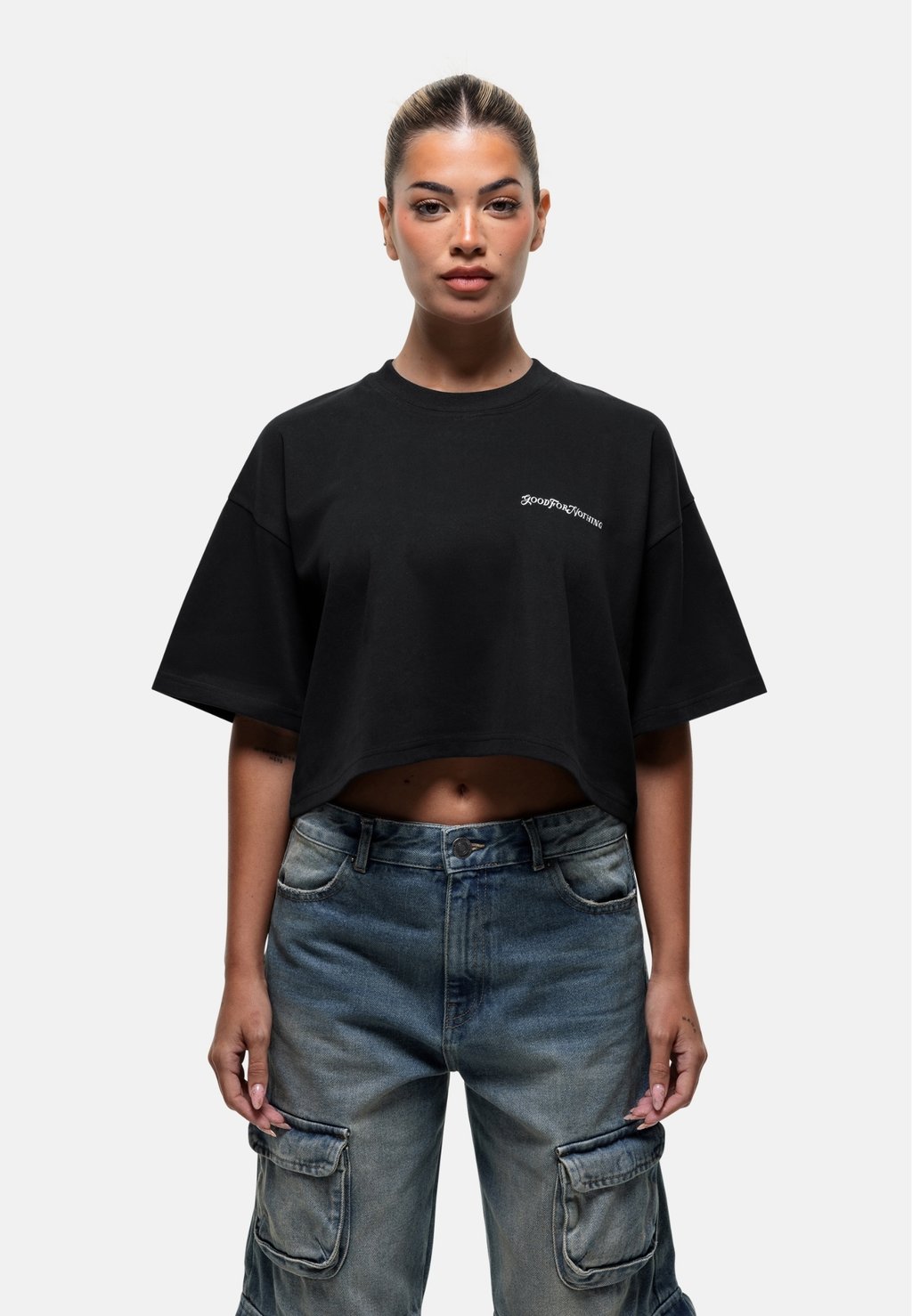 

Базовая футболка LOGO CROPPED TEE P Good For Nothing, черный