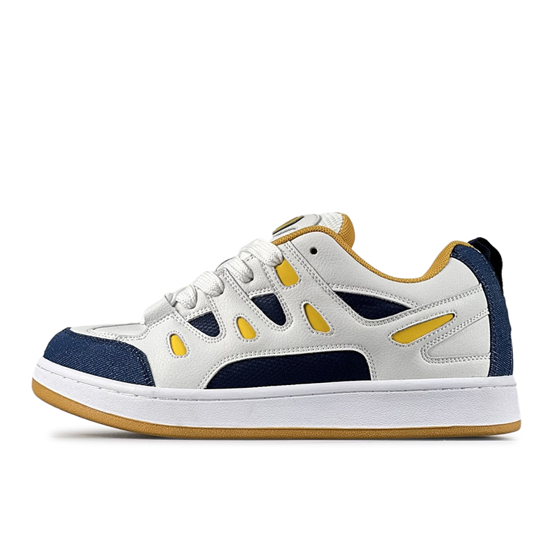 

Кроссовки LuzaoT SUPER DRAG Skateboarding Shoes Unisex Low-top, белый/желтый
