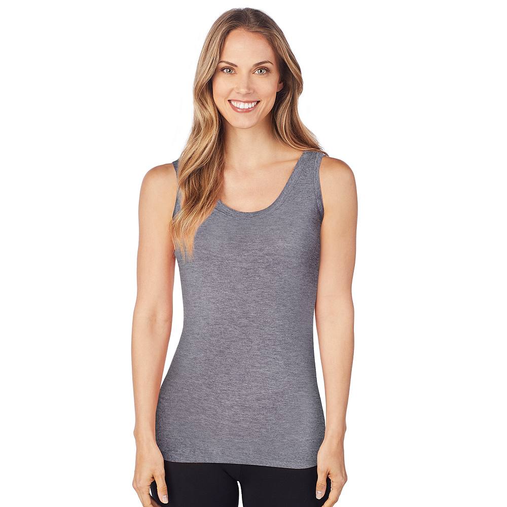 

Женская двусторонняя мягкая одежда Cuddl Duds с эластичной майкой, цвет Charcoal Heather