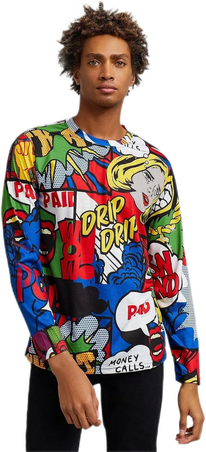 

Мужская футболка с длинным рукавом, Crew Neck, Regular Fit Reason