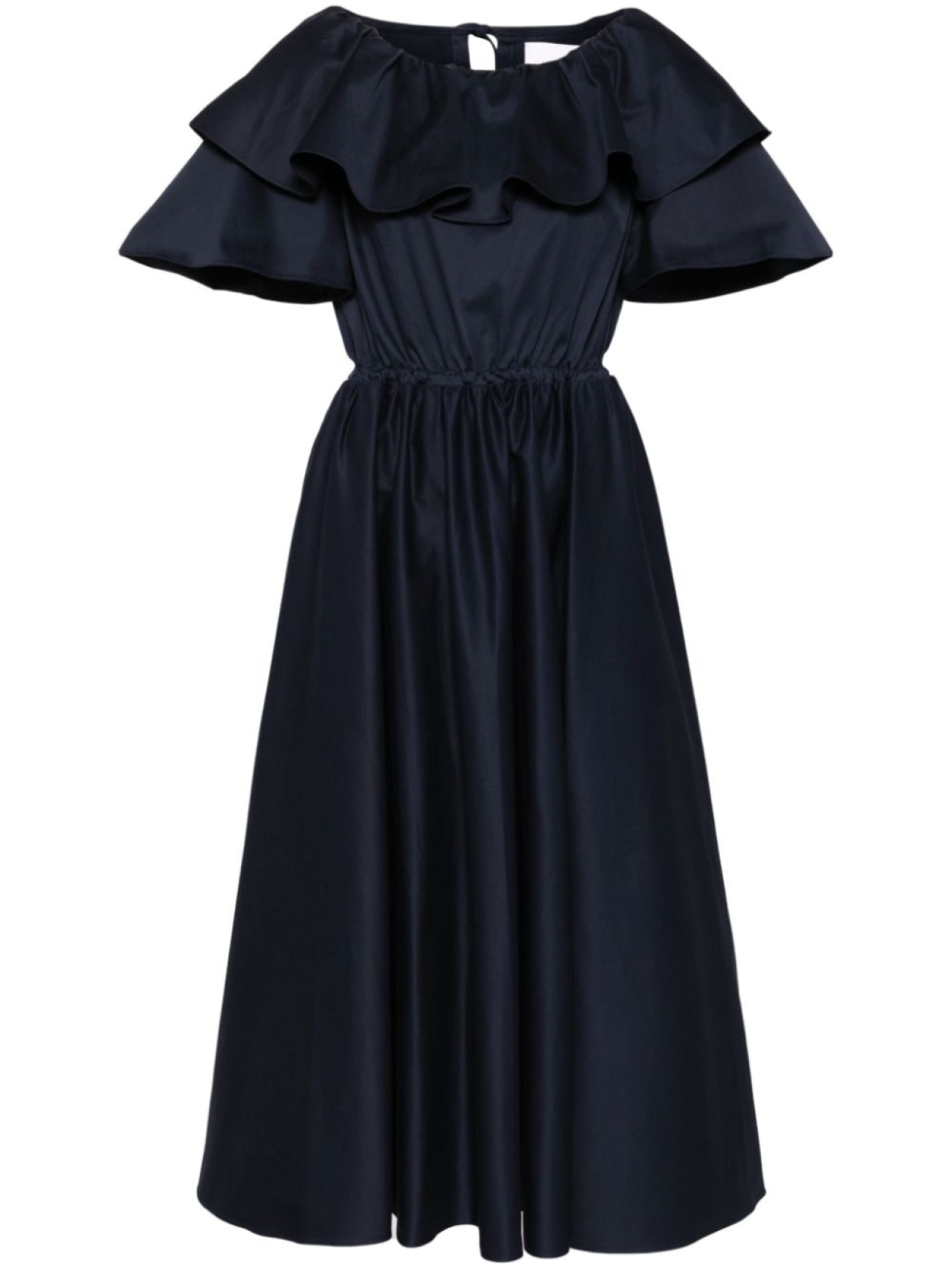 

Carolina Herrera платье миди с оборками, синий