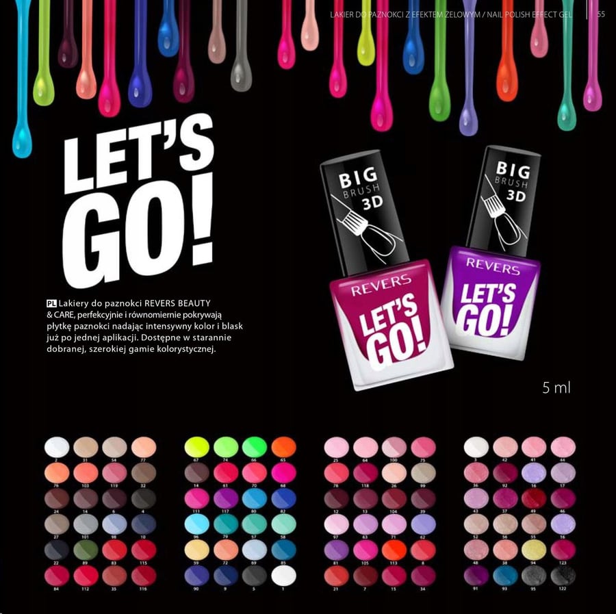 Revers opaque Nail Polish 3D Lets Go 122 — фото 2