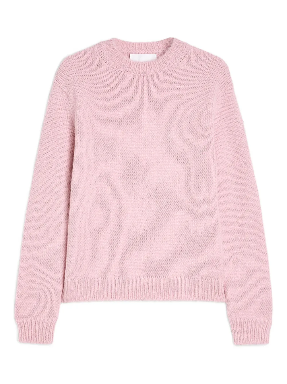

Свитер из смеси альпаки и шерсти с ребристыми манжетами JIL SANDER, розовый