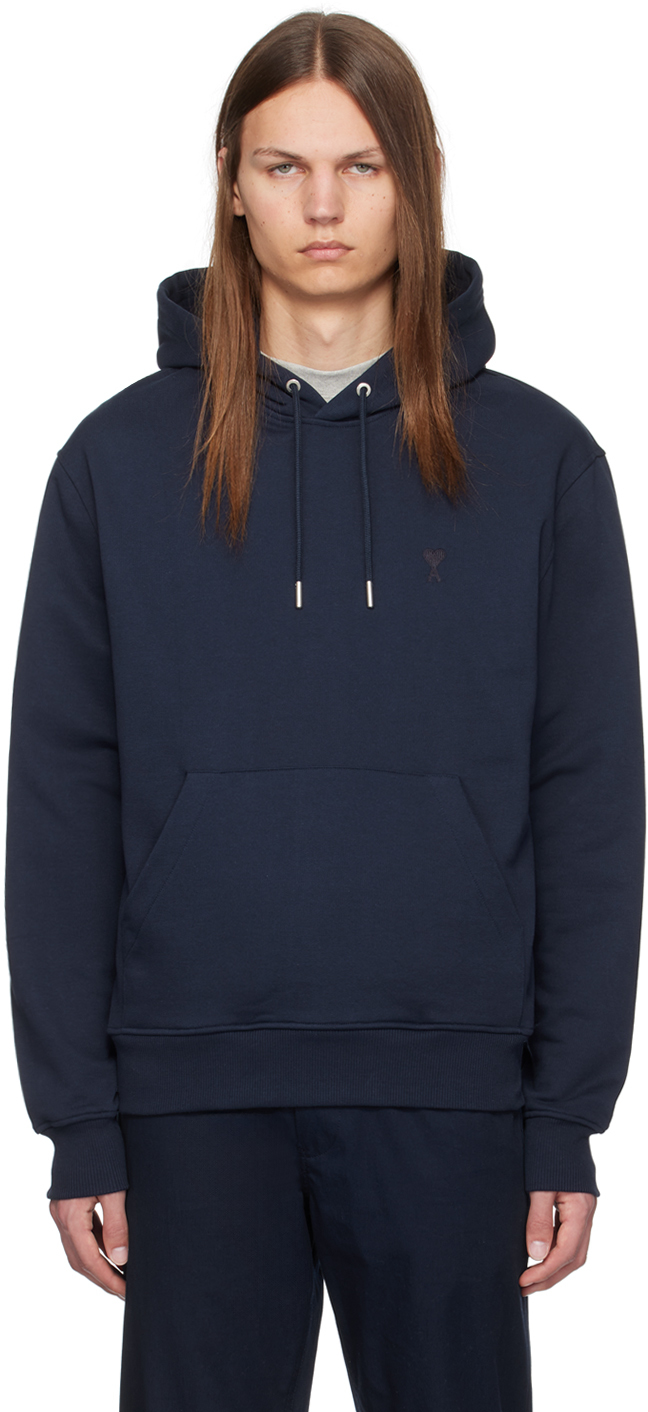 

Толстовка с капюшоном Ami de Coeur Navy AMI Paris, Night blue