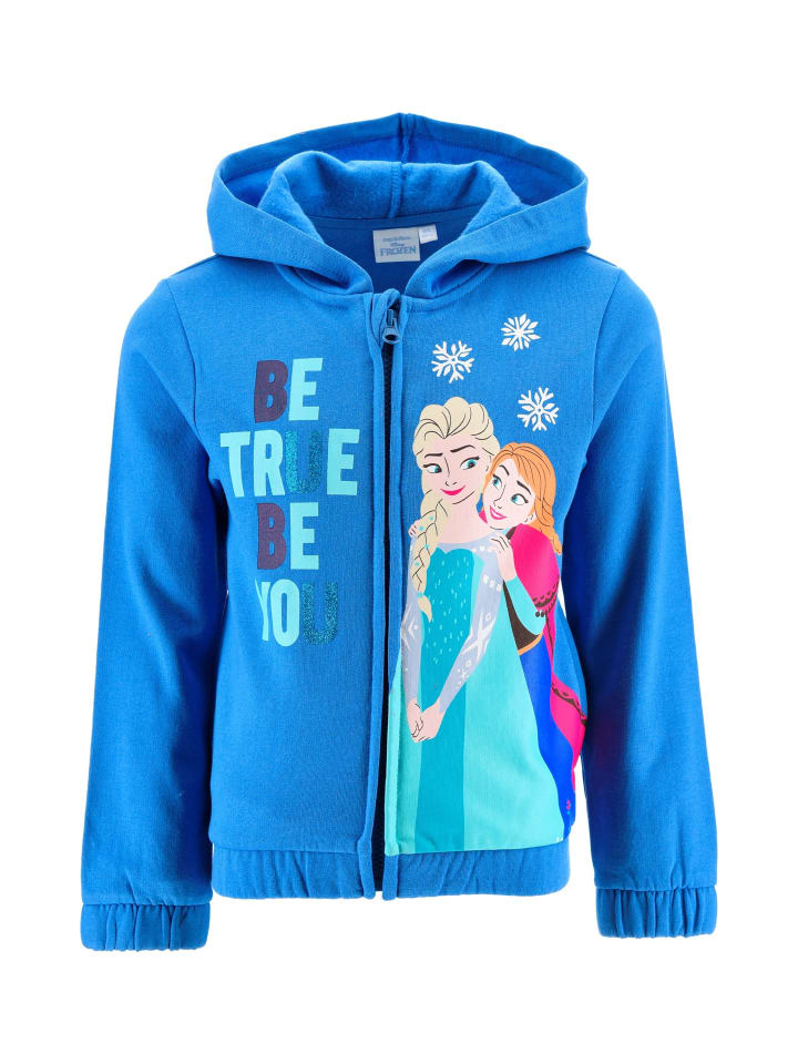 

Куртка-худи с изображением Анны и Эльзы из мультфильма Холодное сердце от Disney, синяя Disney Die Eiskönigin