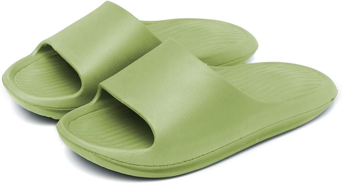 

Домашние тапочки для женщин и мужчин, тапочки для ванной, противоскользящие домашние туфли, шлепанцы для душа, тапочки для бассейна и пляжа Auxdiq, зеленый
