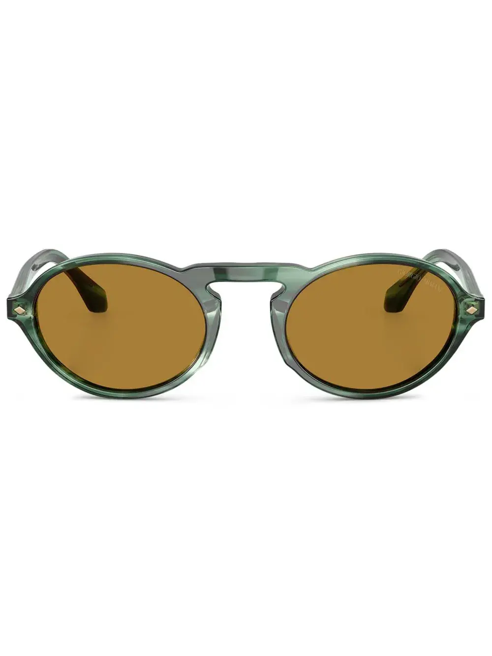 

Солнцезащитные очки в полоску Giorgio Armani, зеленый