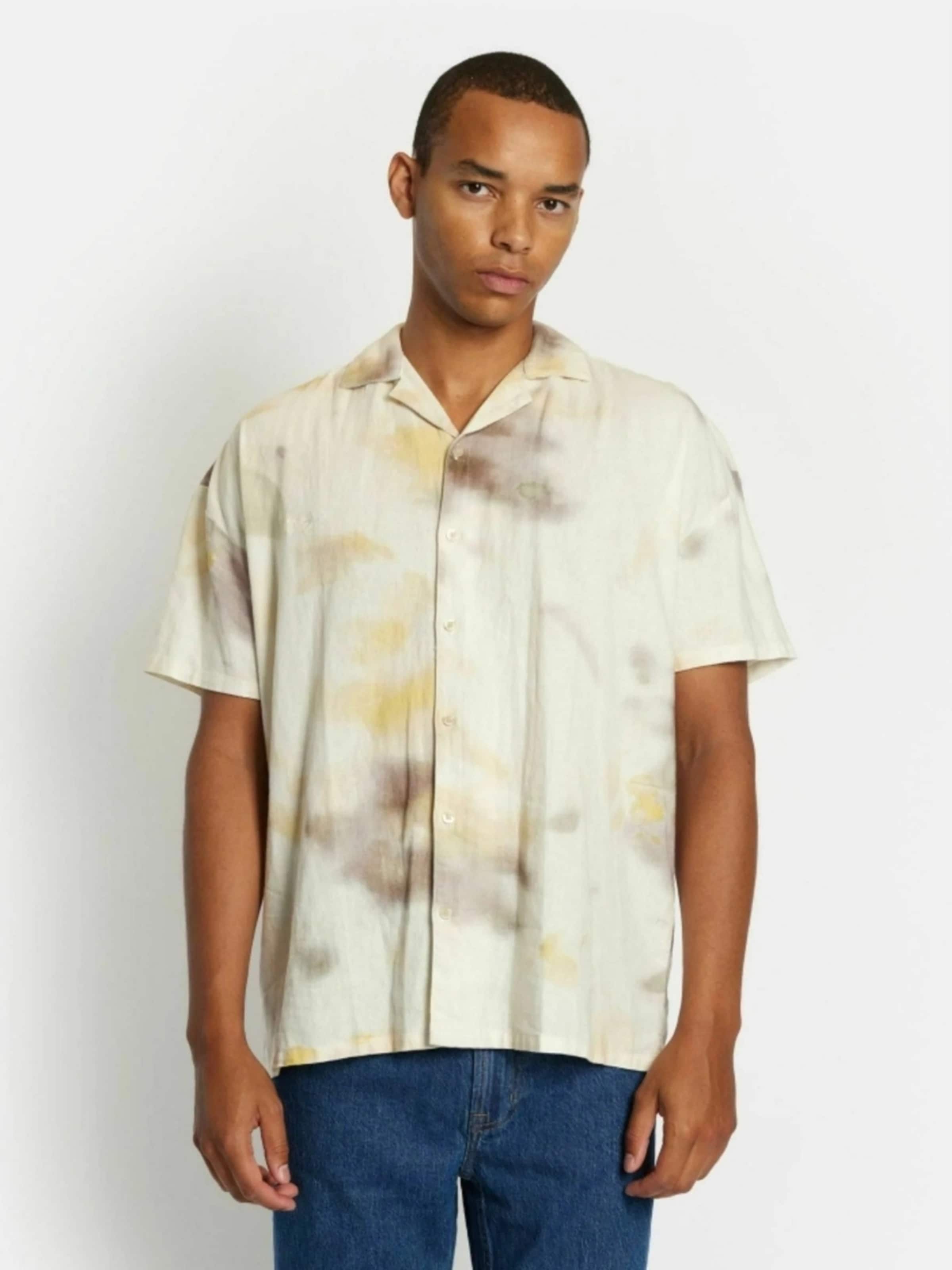 

Denim Project Рубашка на пуговицах Regular fit 'DPMDPPRINTED' в белом цвете