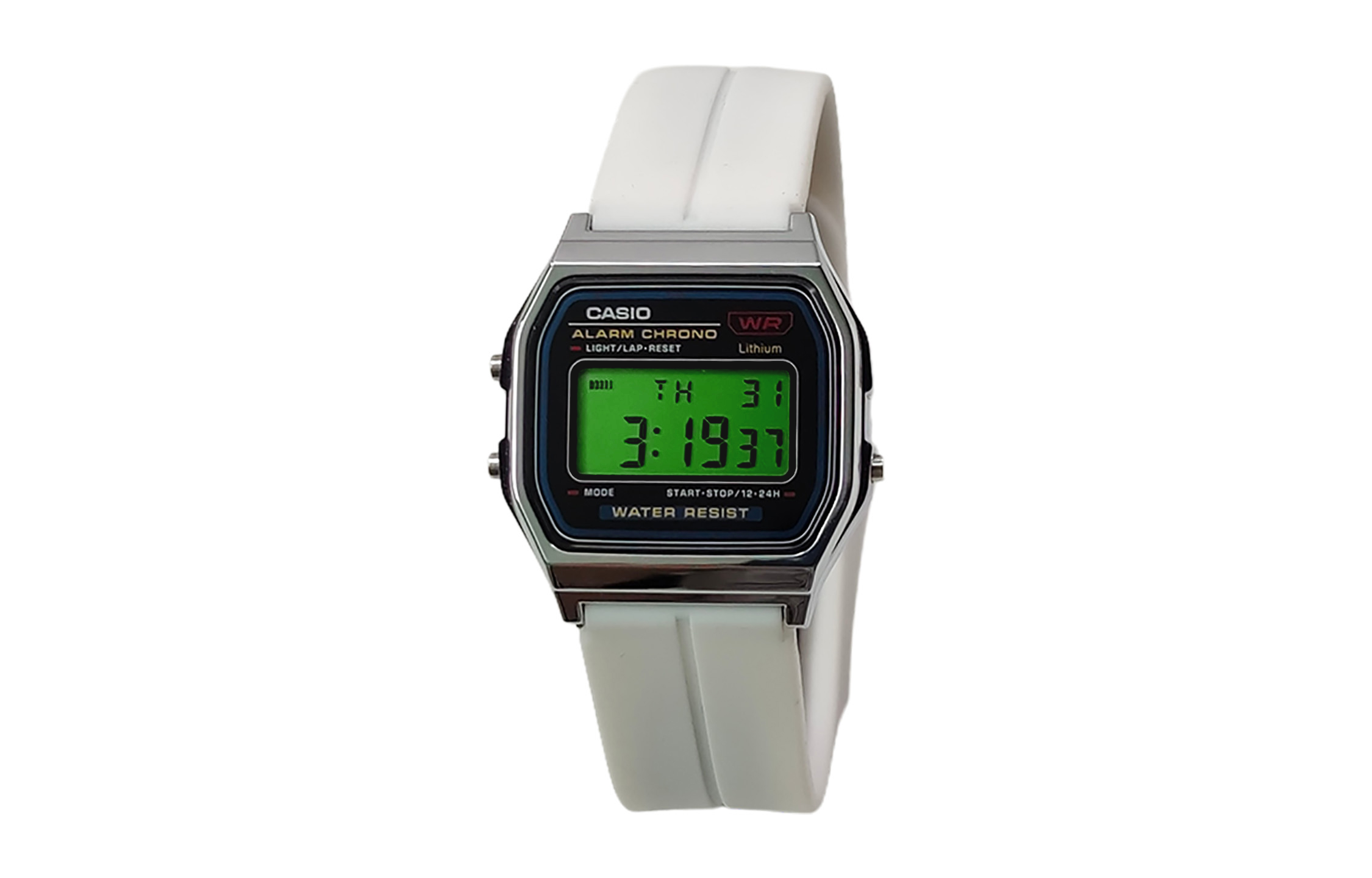 

CASIO Кварцевые часы унисекс с силиконовым ремешком и черным циферблатом