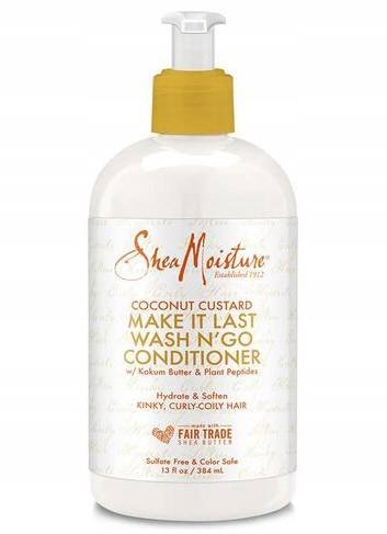 

Кондиционер для волос, 384 мл Shea Moisture Coconut Custard Make It Last Wash N'Go Conditioner, Inna marka