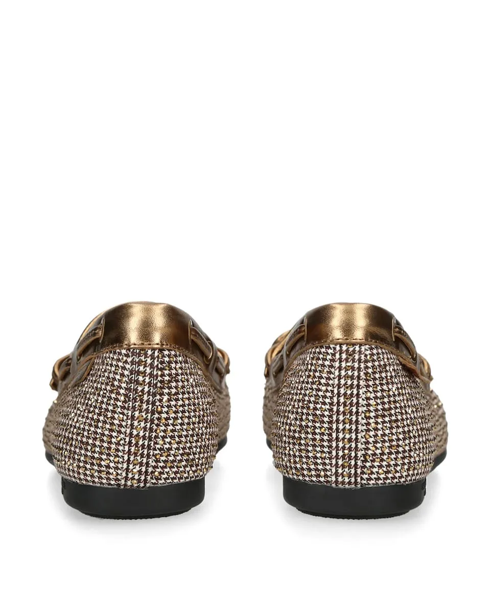 Женские мокасины с бежевым принтом Kurt Geiger, бежевый — фото 3