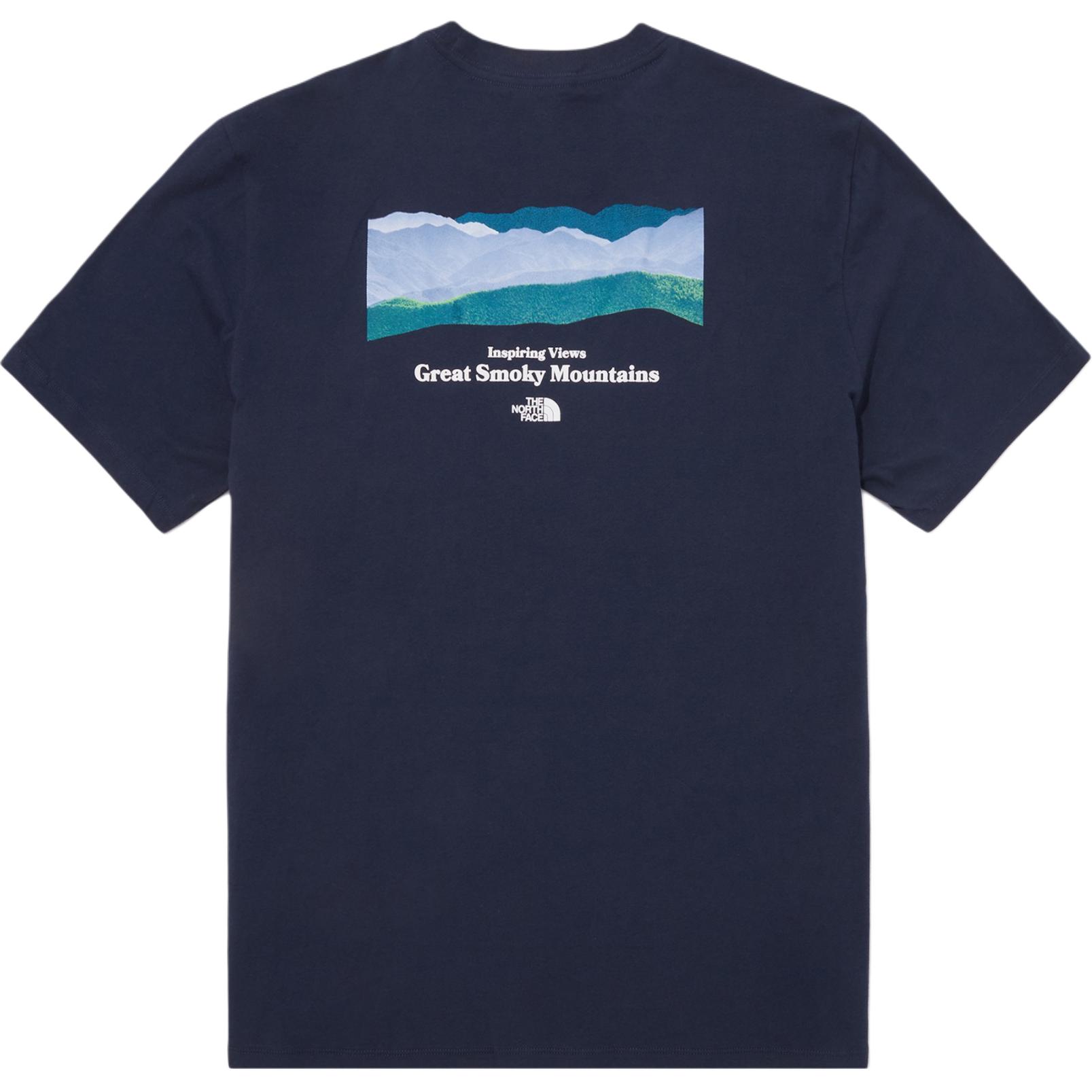 

Футболка унисекс темно-синяя The North Face, синий