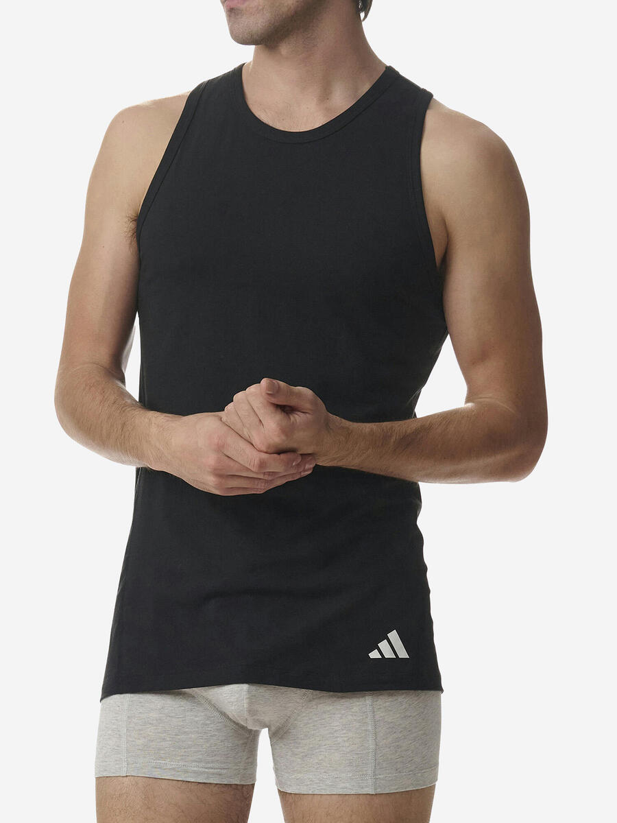 ADIDAS Тренировочная майка-топ дышащая мужская - Active Flex Cotton Ergonomic разноцветная — фото 2