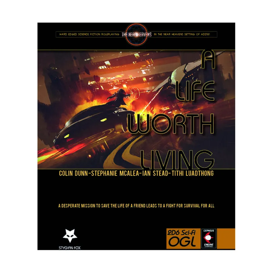 

Life Worth Living, A, Role Playing Games (Stygian Fox), твердый переплет