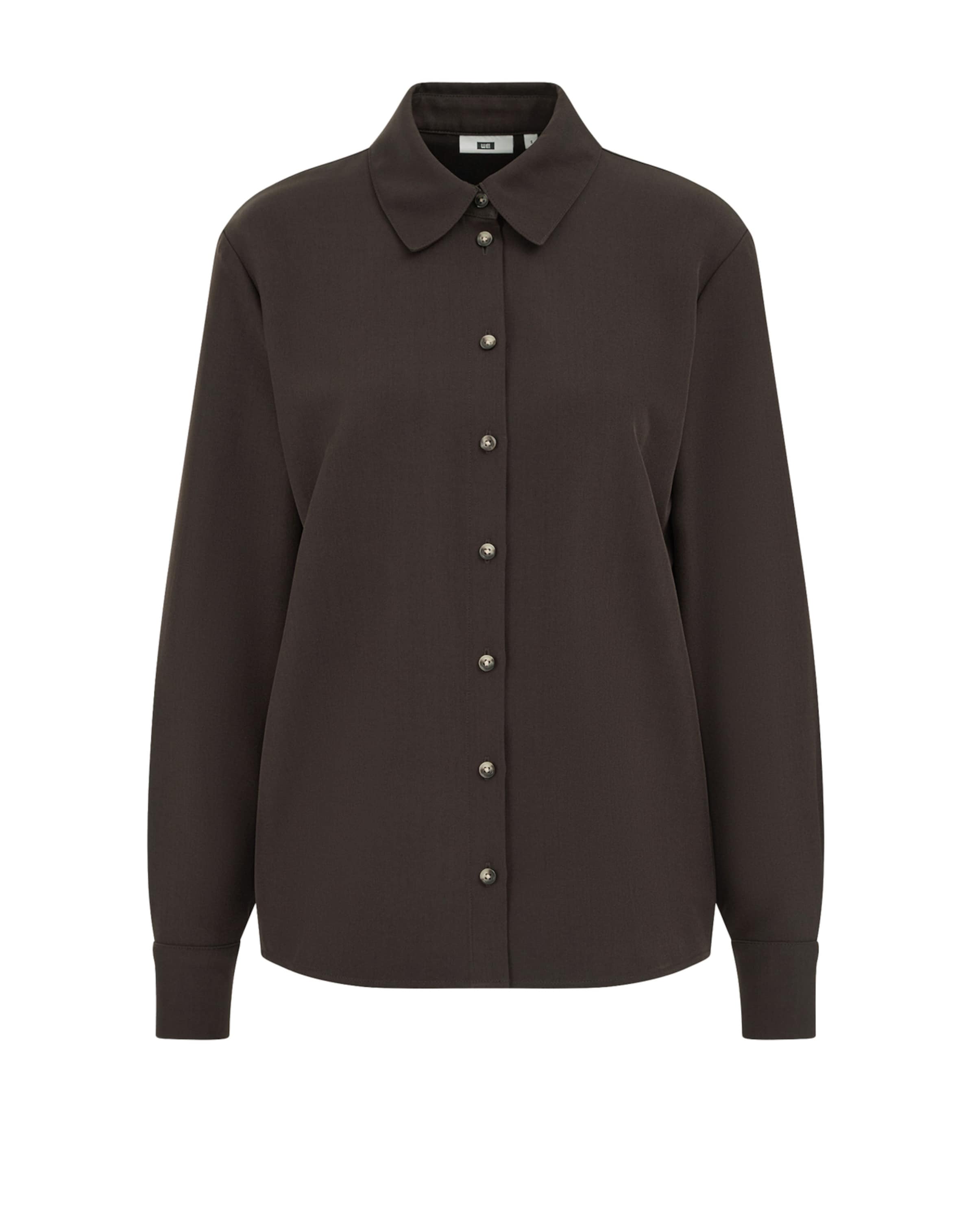 

WE Fashion Рубашка в темно-коричневом цвете