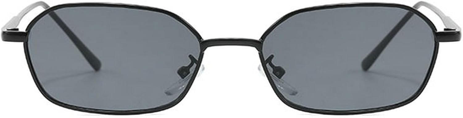 

Модные ретро-солнцезащитные очки квадратной формы для женщин, прямоугольные солнцезащитные очки, маленькие металлические очки для дам, винтажные мужские солнцезащитные очки в стиле панк mincl, Black