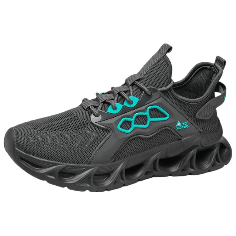 

King Jinmai Кроссовки Blade Shoes с амортизацией, противоскользящей подошвой, устойчивые к истиранию, дышащие, легкие, низкие, повседневные, мужские, серо-голубые, цвет Gray Blue