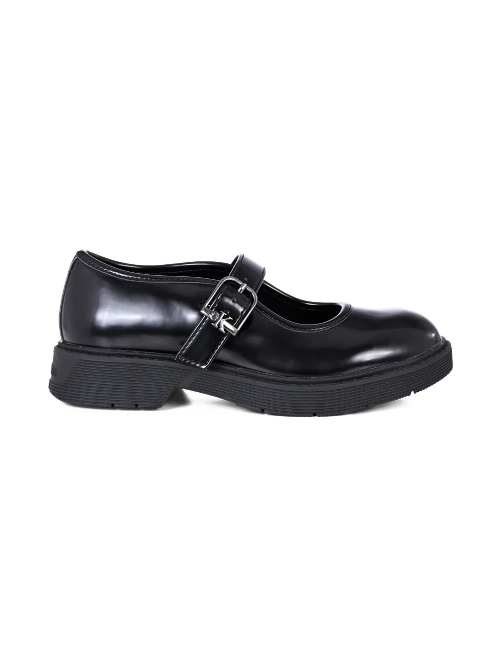 

Туфли дерби с пряжкой-логотипом Calvin Klein Kids, черный