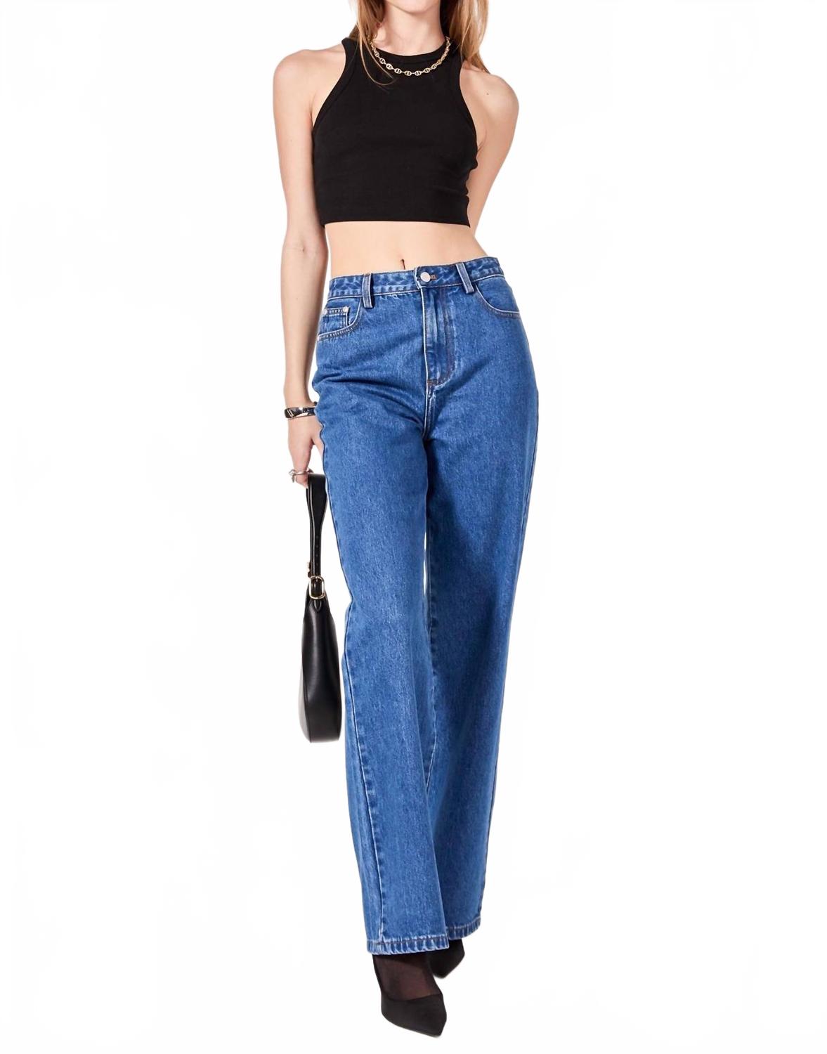 

Джинсы с вышитым бантом English Factory, синий