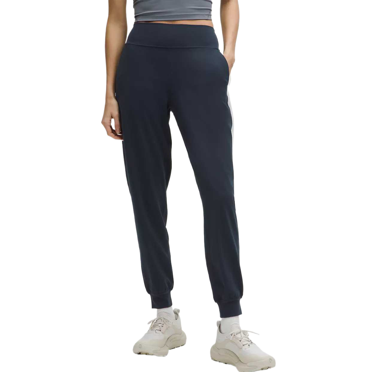 

Женские высокие вязаные спортивные штаны Lululemon, синий