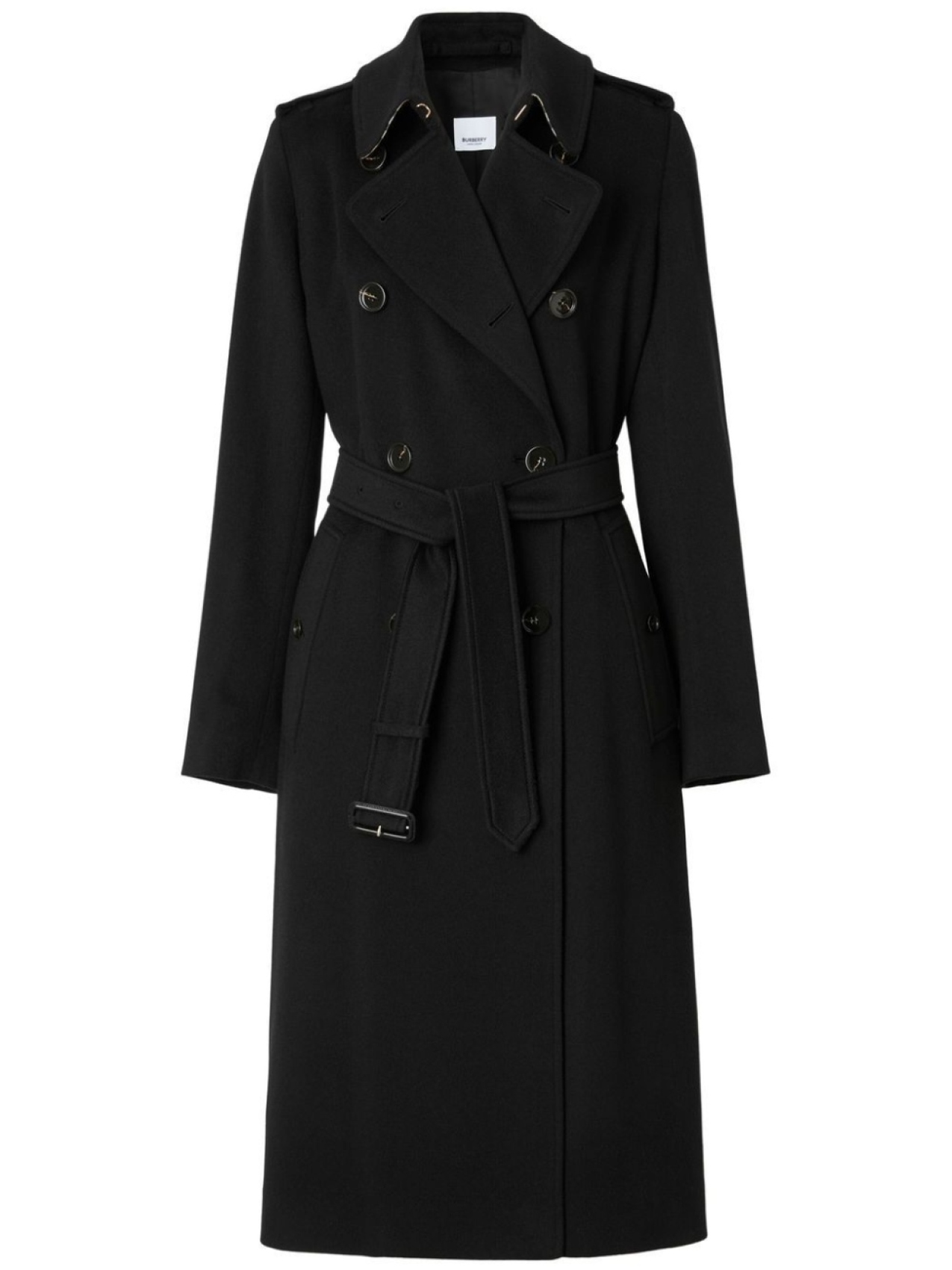 

Burberry кашемировый тренч Kensington, черный
