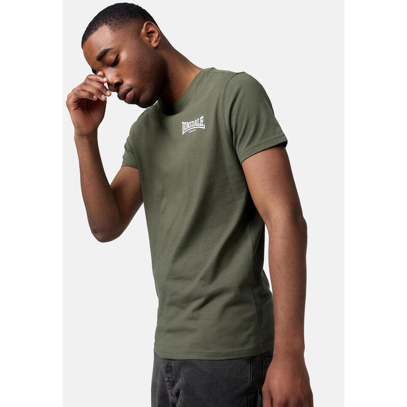 

Спортивная футболка Lonsdale, цвет olivgrün/weiss