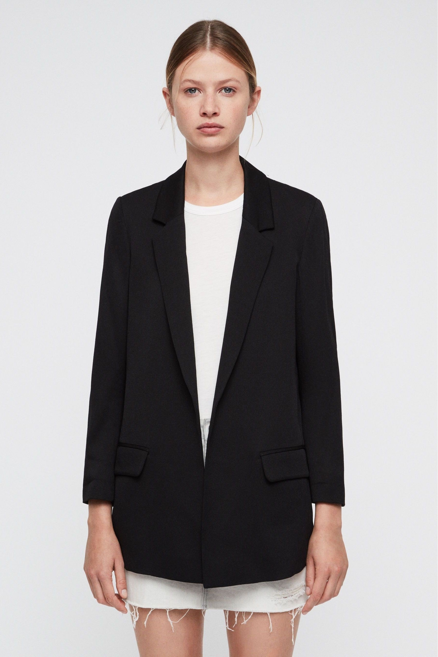 

AllSaints Aleida черный блейзер All Saints, черный