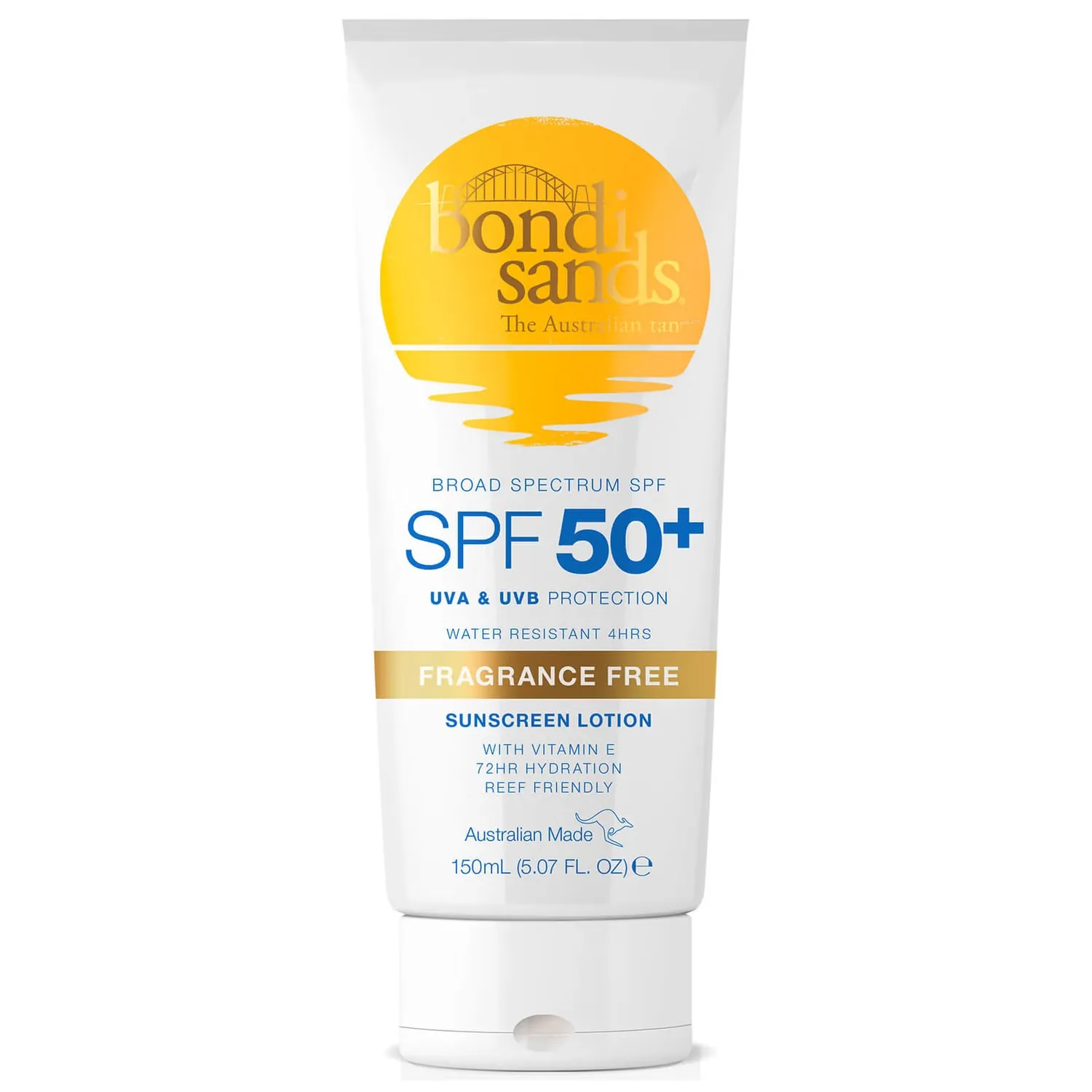 

Солнцезащитный лосьон SPF50+ - без отдушек, 150 мл Bondi Sands