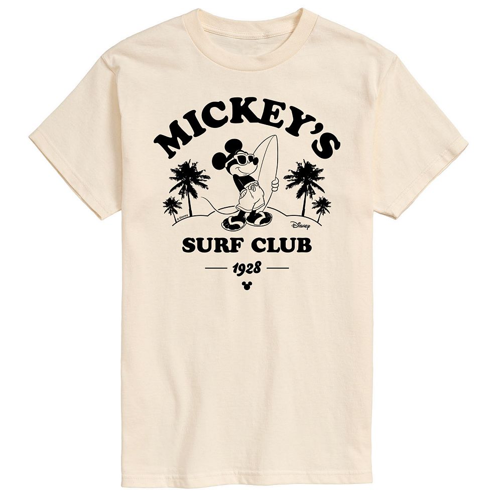 

Мужская футболка с рисунком Микки Мауса Disney's Surf Club, цвет Cream