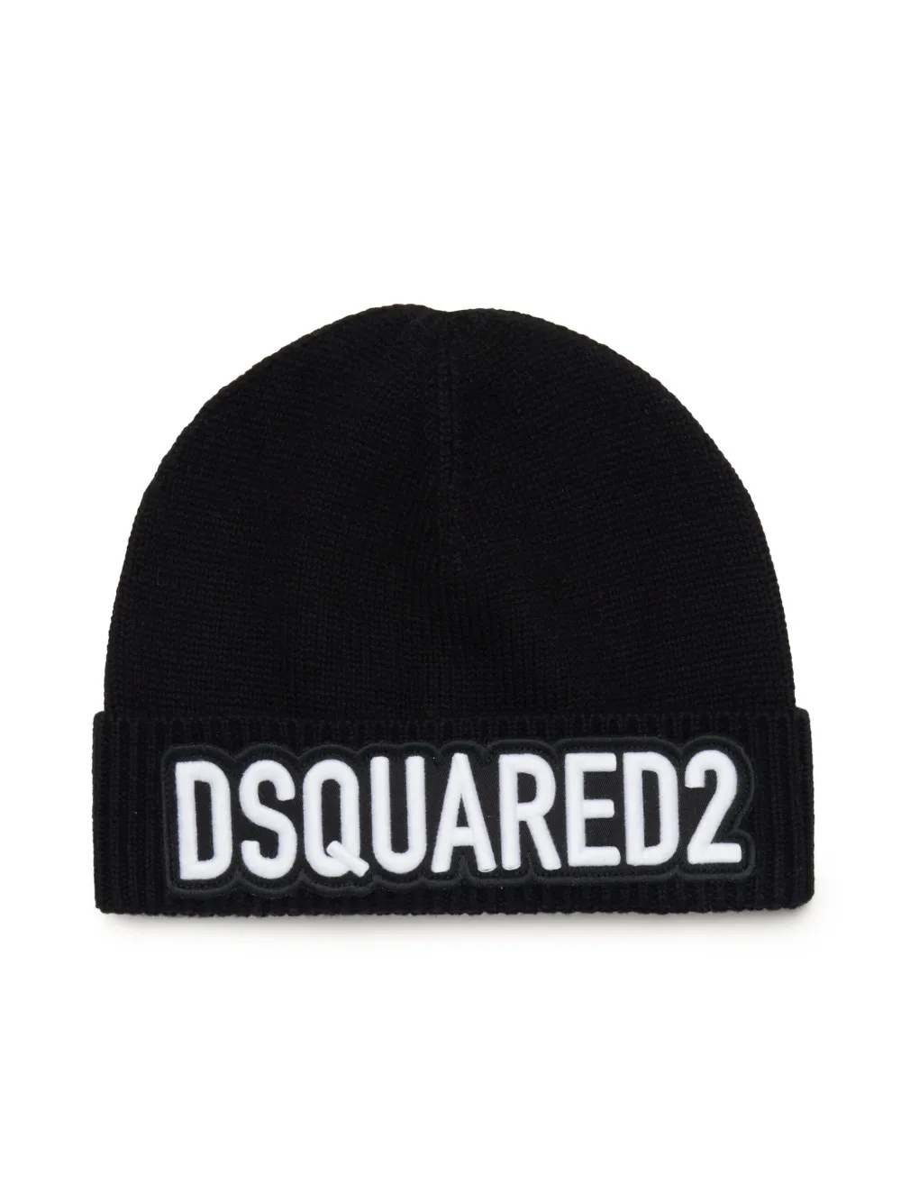 

Шапка бини с вышитым логотипом DSQUARED2 KIDS, черный