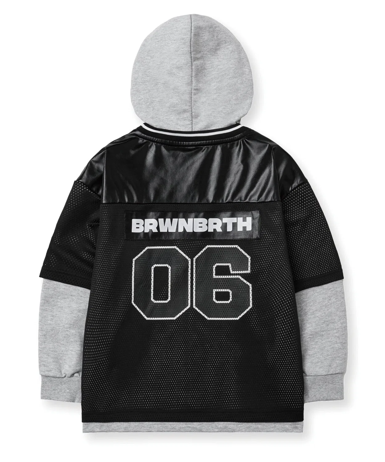 Детское чёрное худи с многослойным эффектом от Brownbreath Kids — фото 3