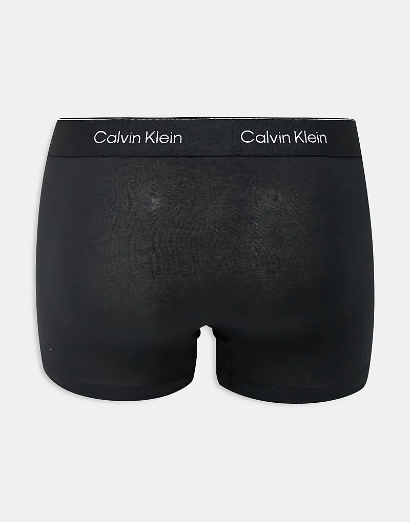Комплект из 3 трусов-боксеров Calvin Klein Icon Cotton Stretch черного цвета — фото 2