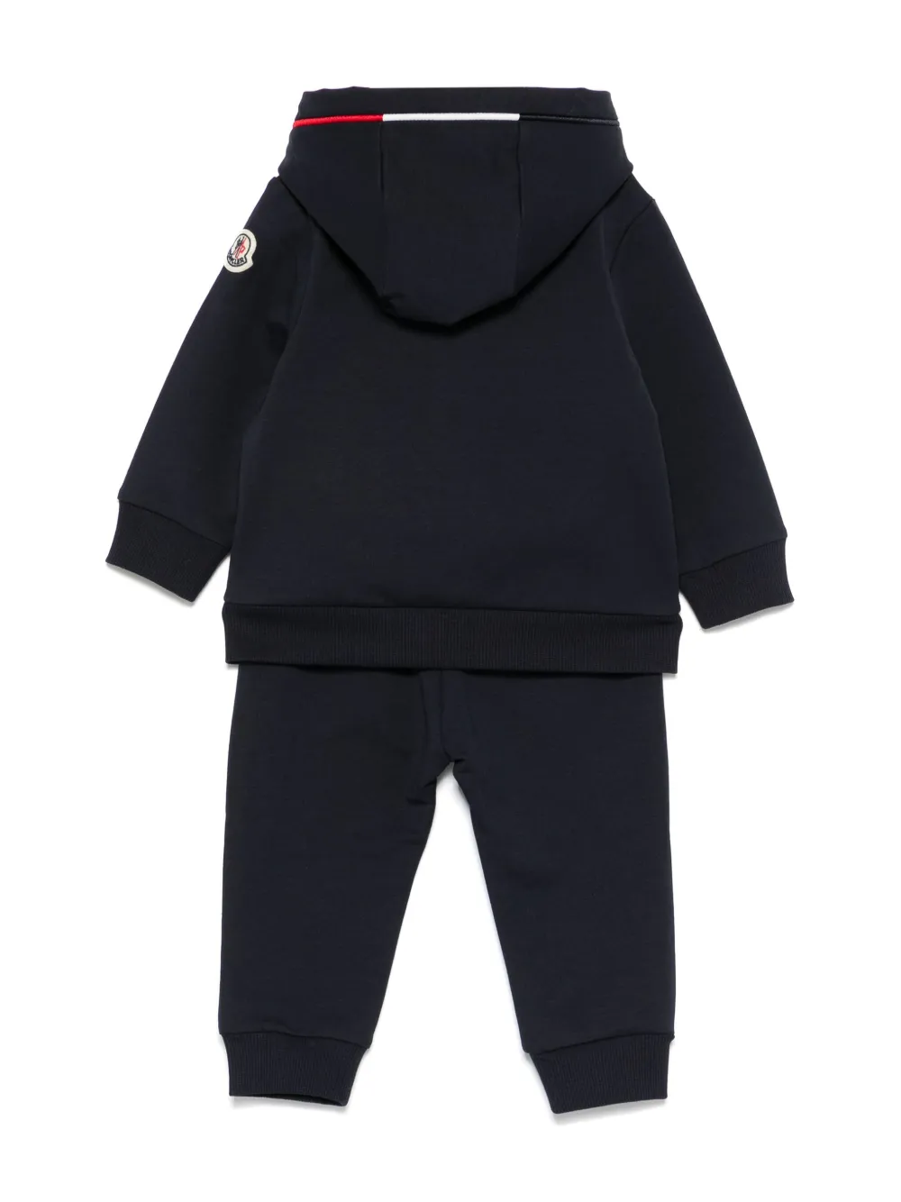 Спортивный костюм с нашивкой-логотипом Moncler Enfant, синий — фото 2