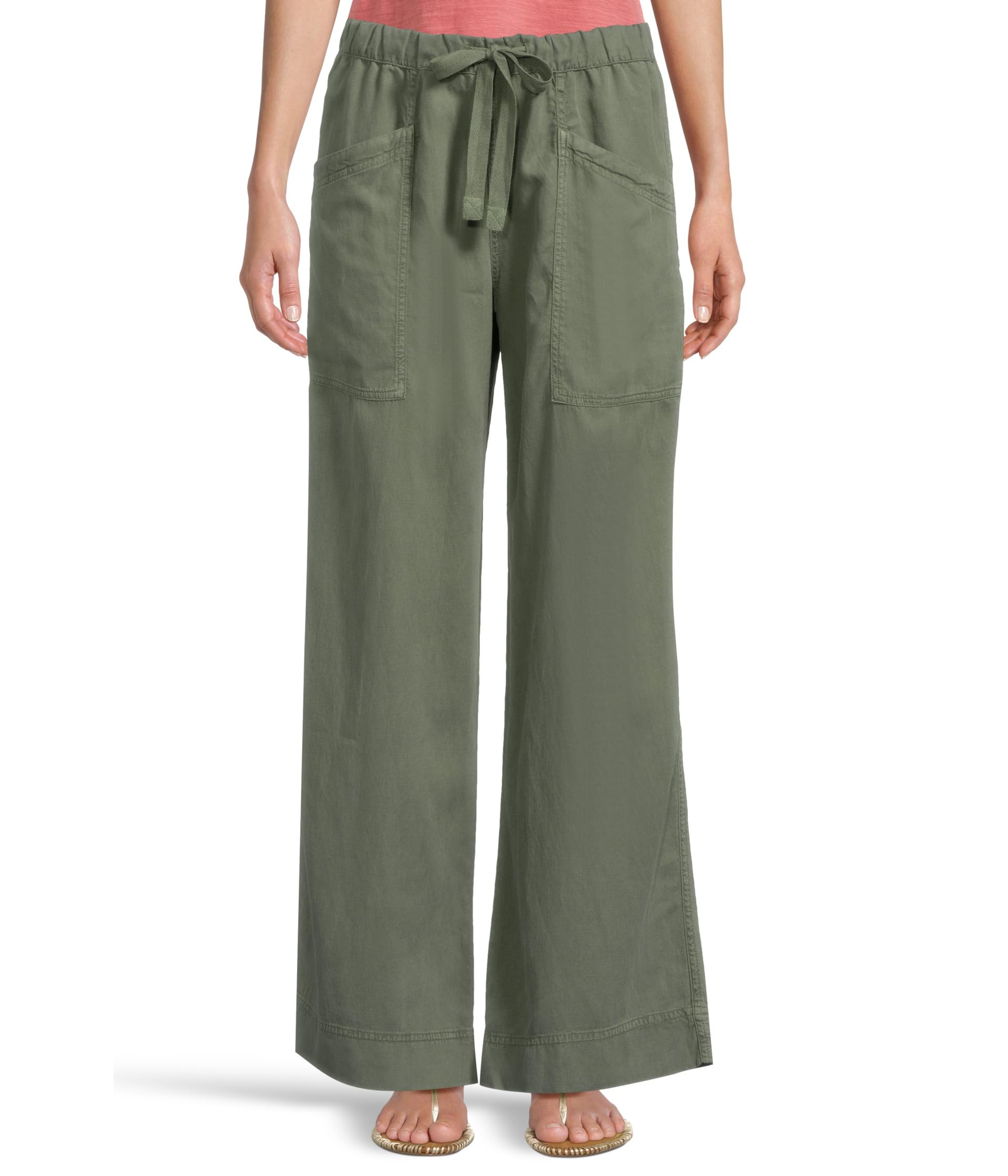 

Брюки Faherty Topanga Drape Pants, цвет Thyme