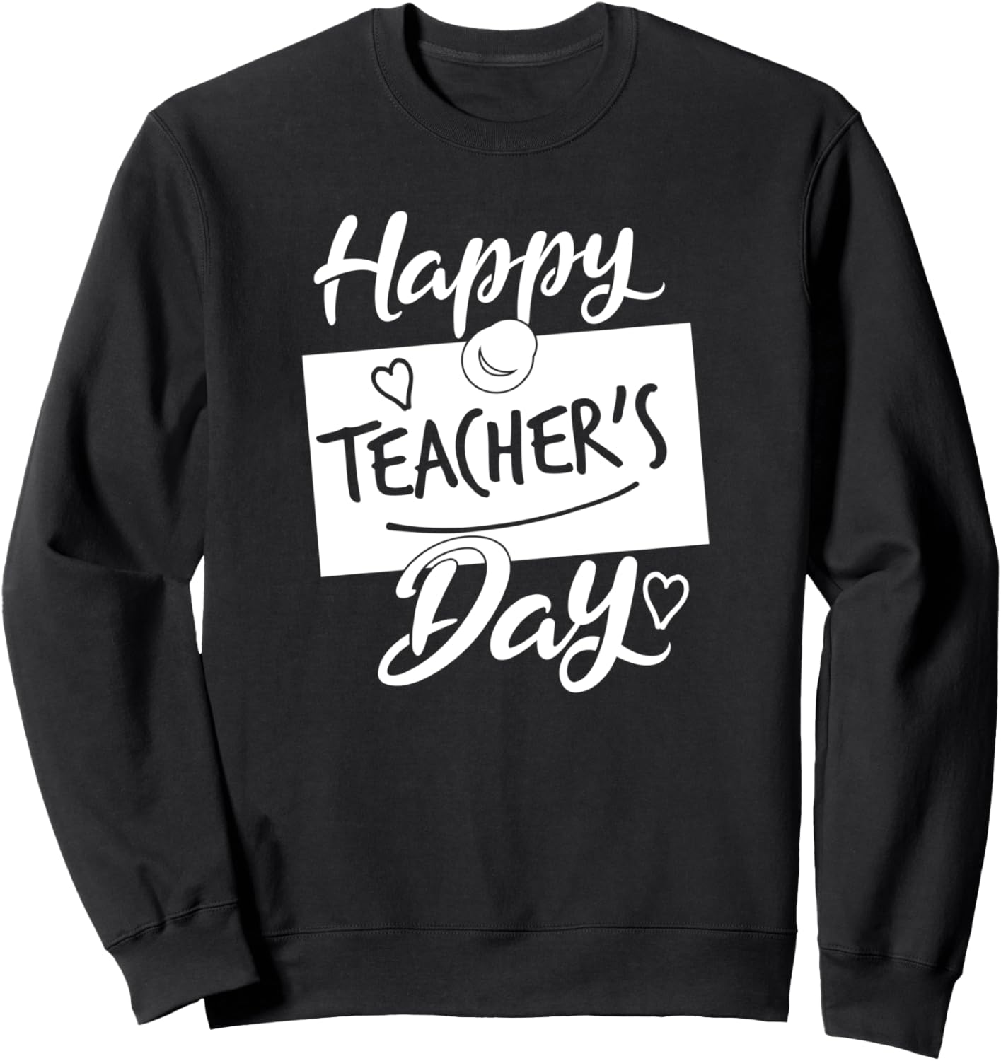 

Забавная толстовка для учителя Happy Teacher'S Day, черный