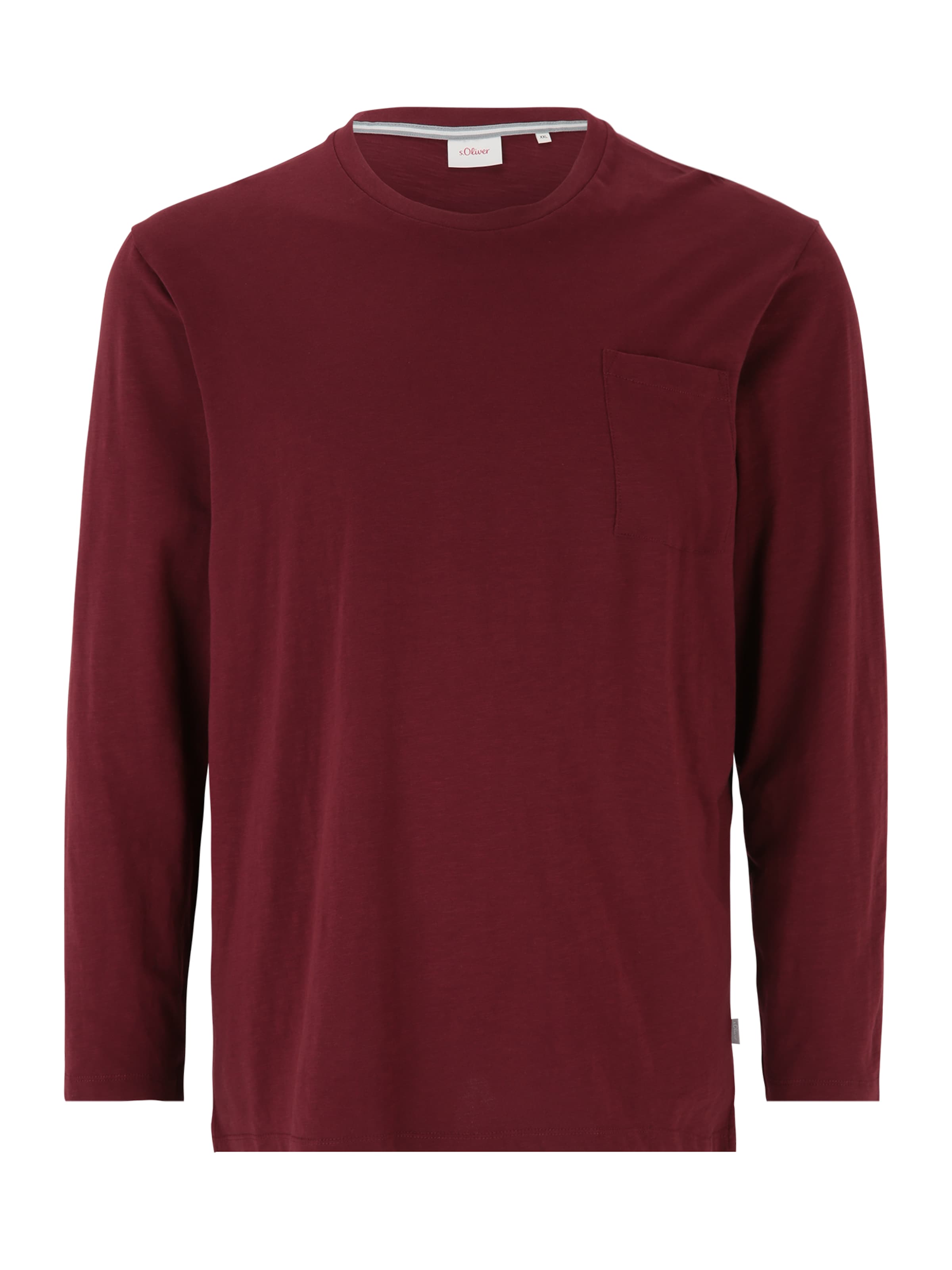 

s.Oliver Men Big Sizes Лонгслив в цвете бордо