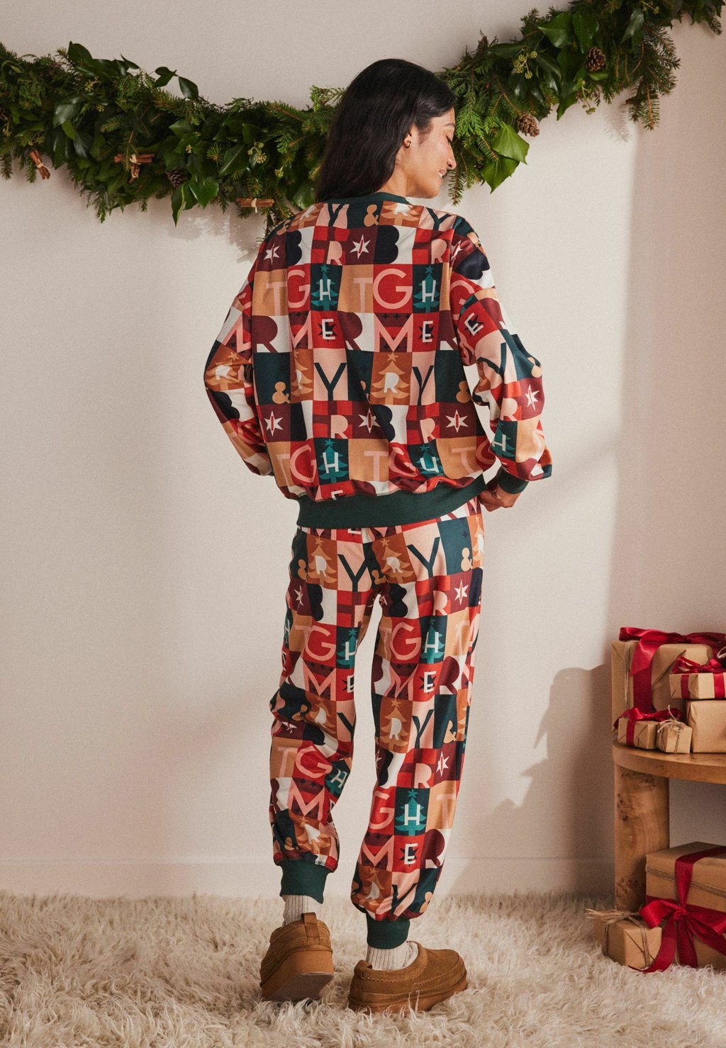 

Пижамный комплект REGULAR FIT COSY LONG SLEEVE SET Next, оранжевый