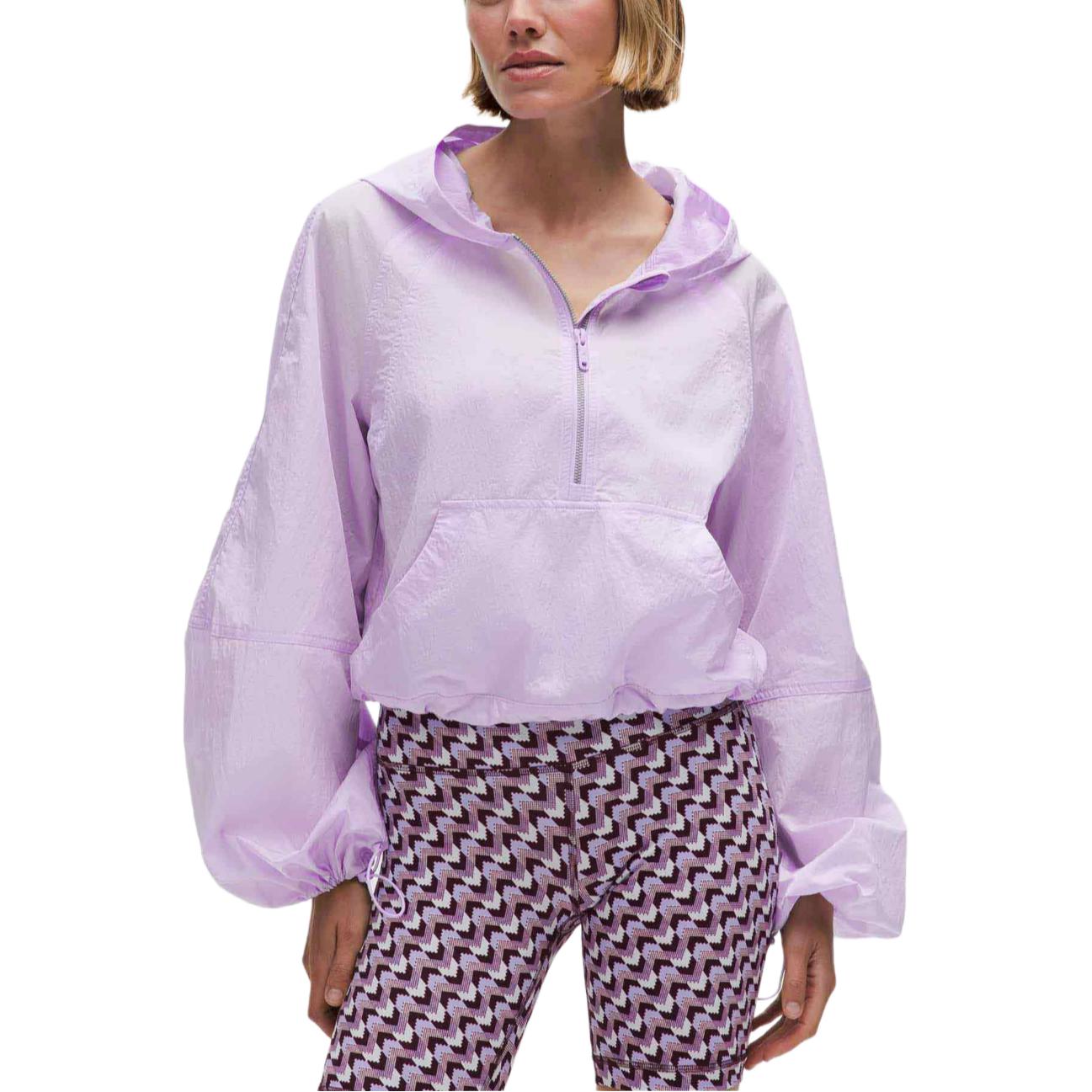 

Lululemon Женская укороченная анорак куртка, Lavender Frost Lavender/LFRS