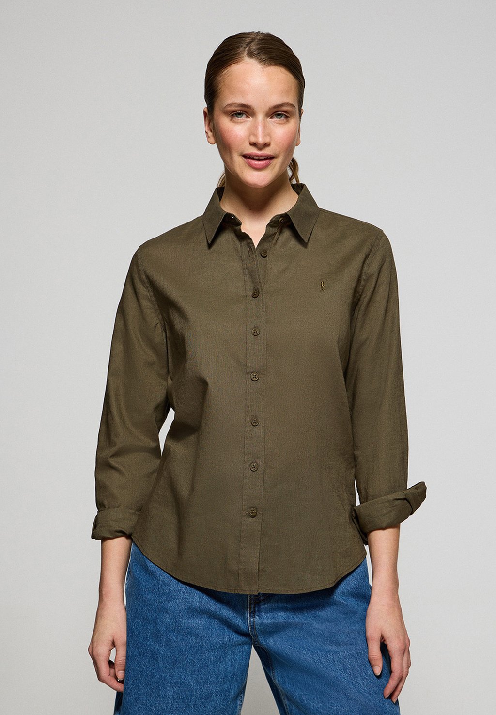 

Блузка на пуговицах REGULAR FIT RIGBY Polo Club, зеленый