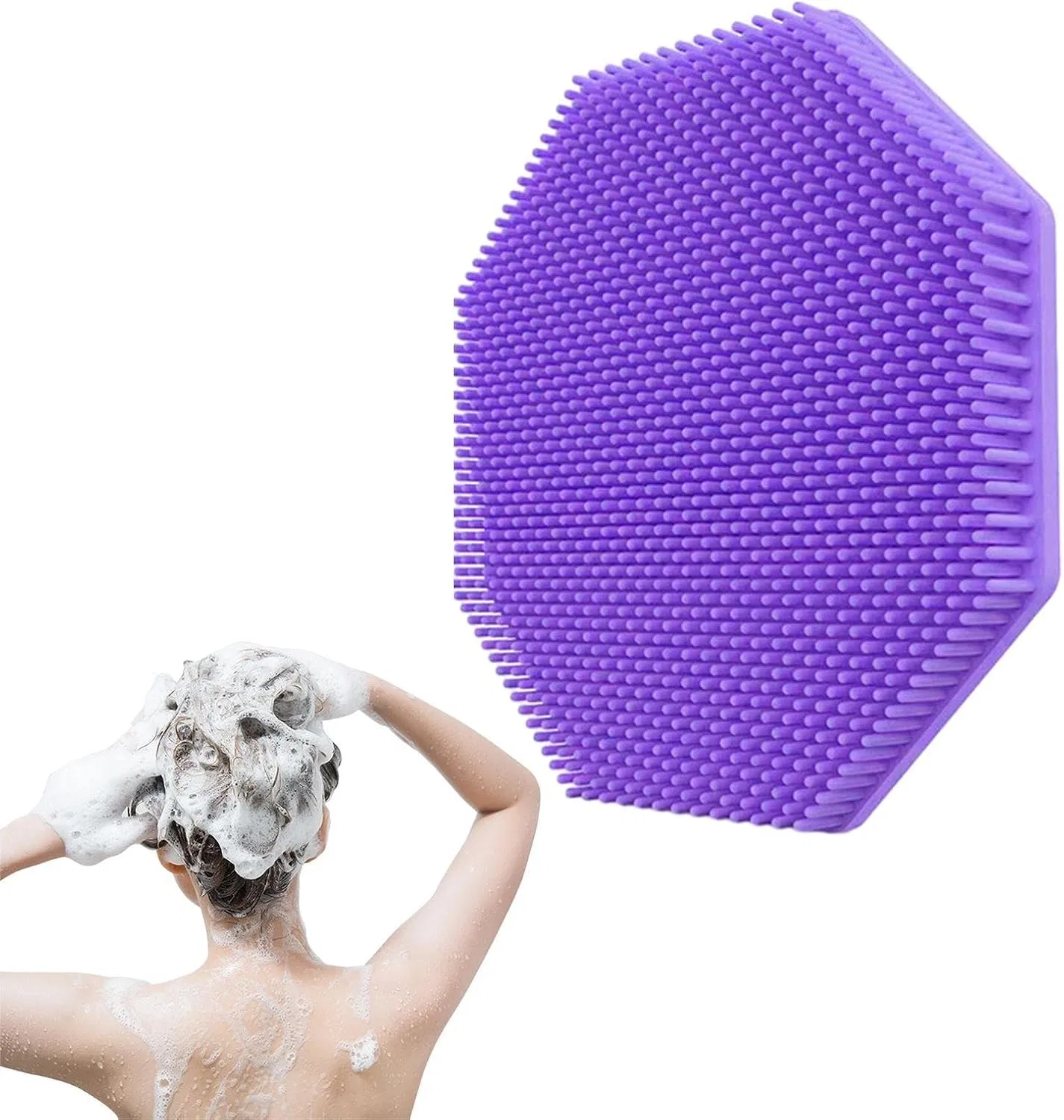 Силиконовая щетка для тела, Purple Generic