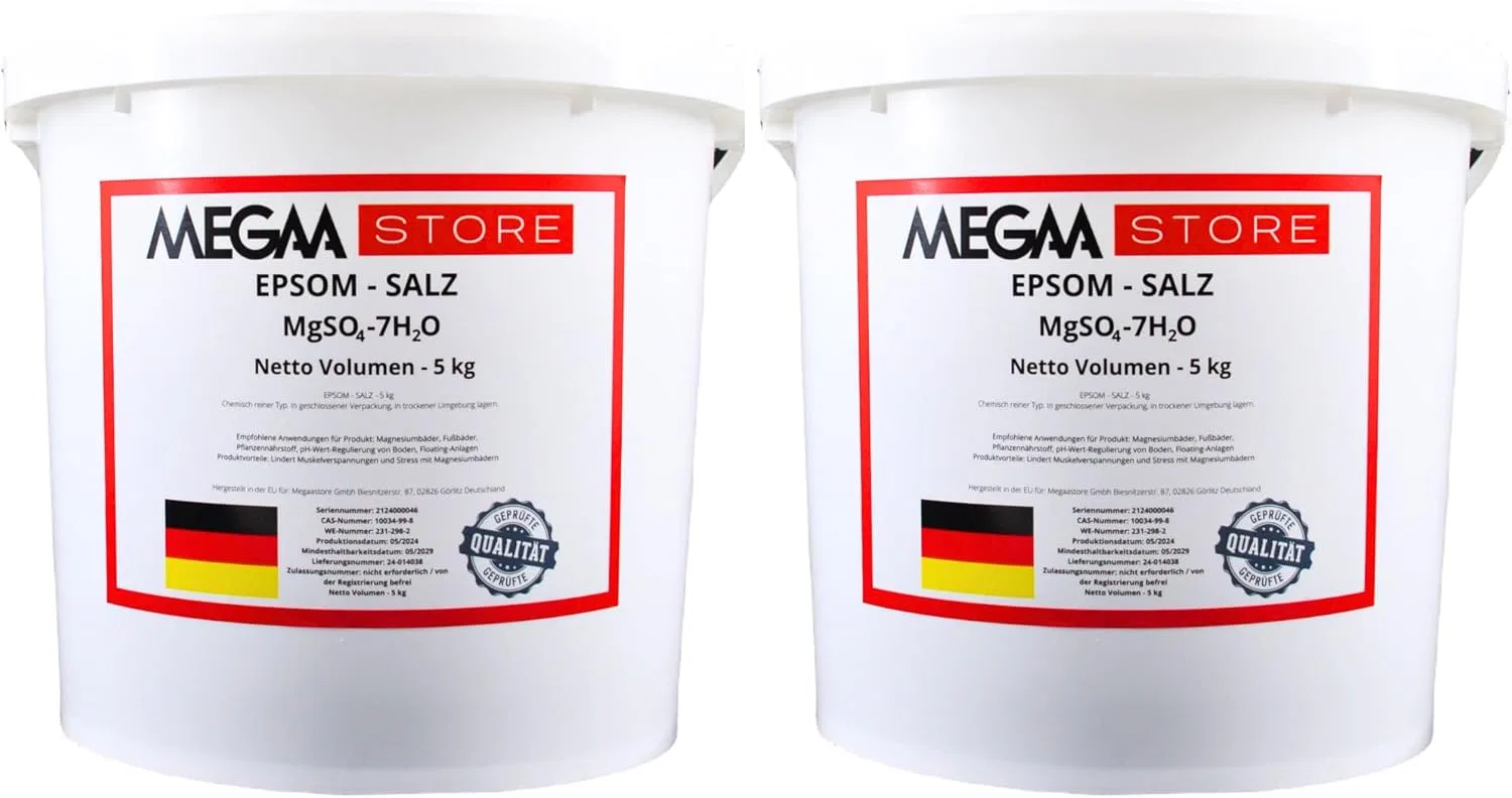 Соль для ванн Megaastore, 2x5 кг, Белый
