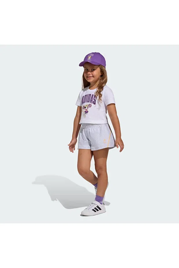 Детский спортивный костюм для девочек с принтом Disney Minnie Mouse Adidas, Purple — фото 3