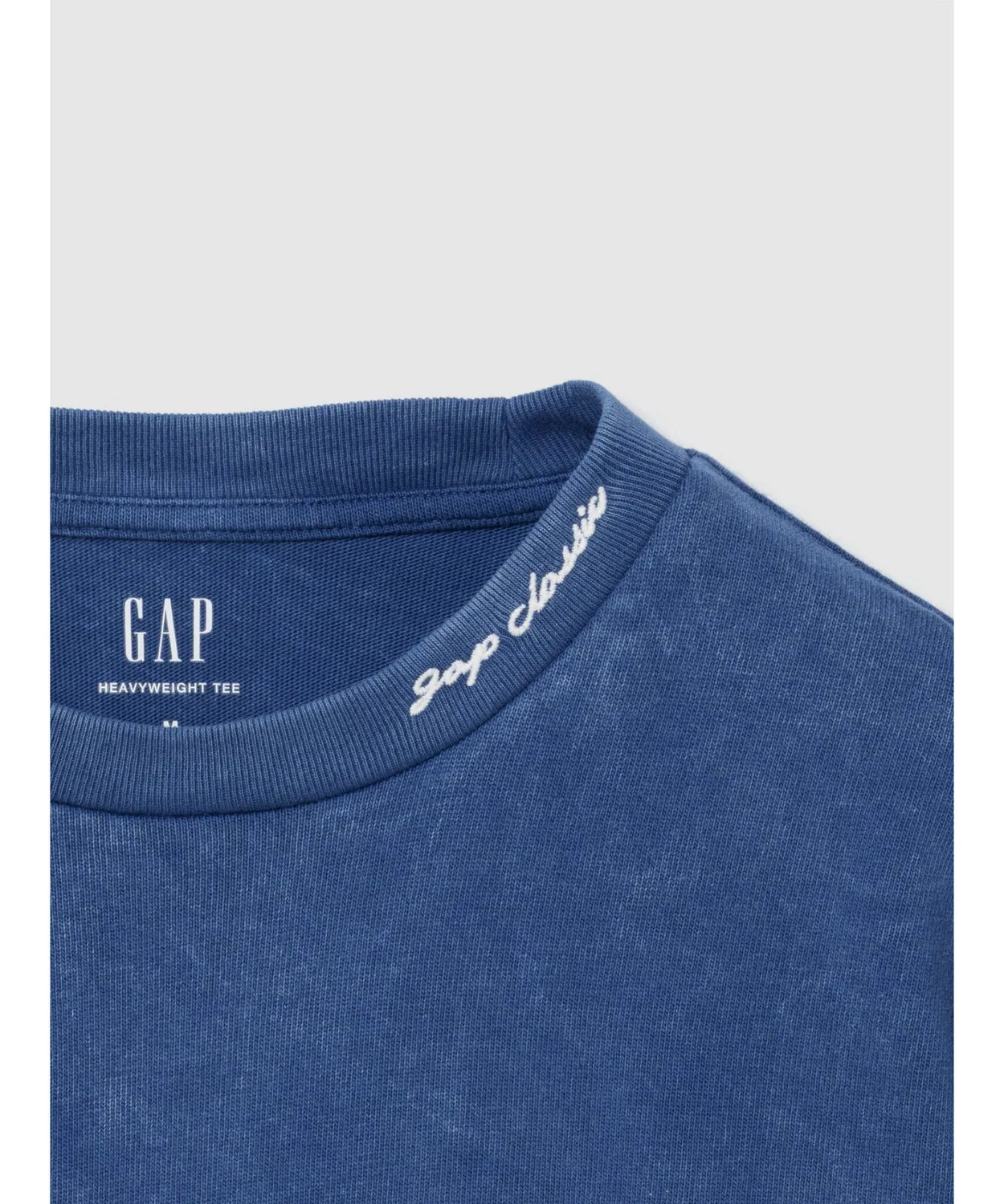 Мужская футболка с коротким рукавом GAP Relaxed Fit Crop Logo Yellow — фото 4