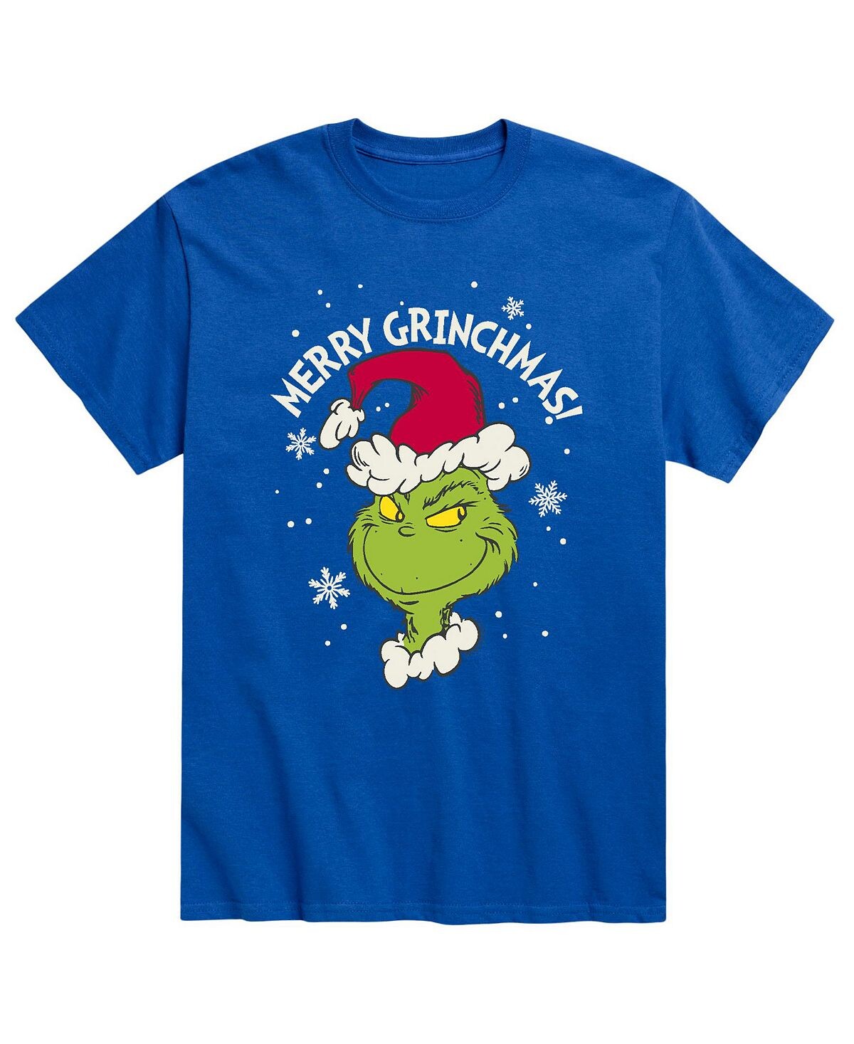 

Мужская футболка merry grinchmas dr. seuss the grinch AIRWAVES, синий