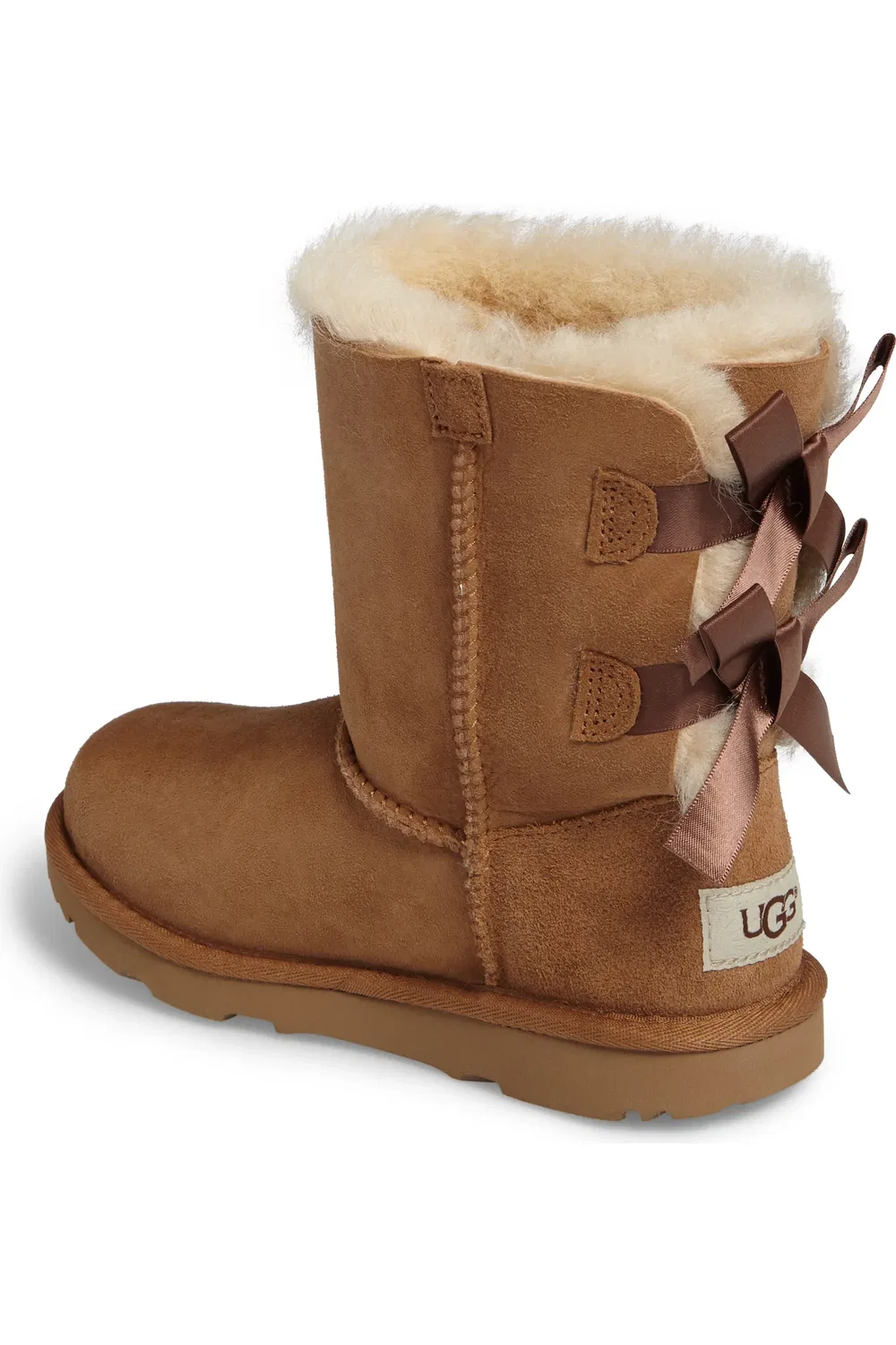 Детские ботинки на молнии с двумя бантами Bailey Bow II UGG, Che — фото 2