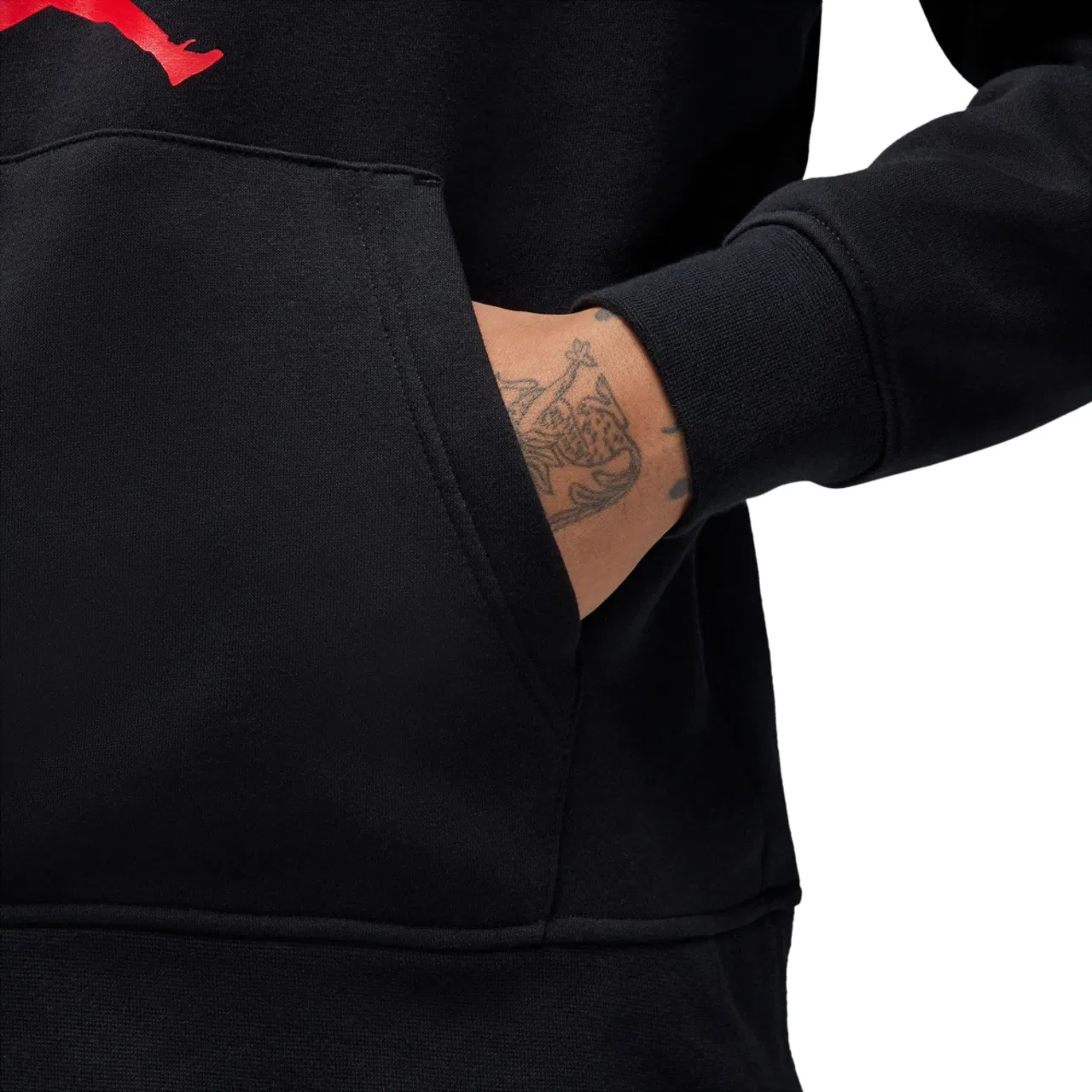 Мужская толстовка New York City HBR Fleece Pullover Jordan, цвет Black/Red/Black — фото 3