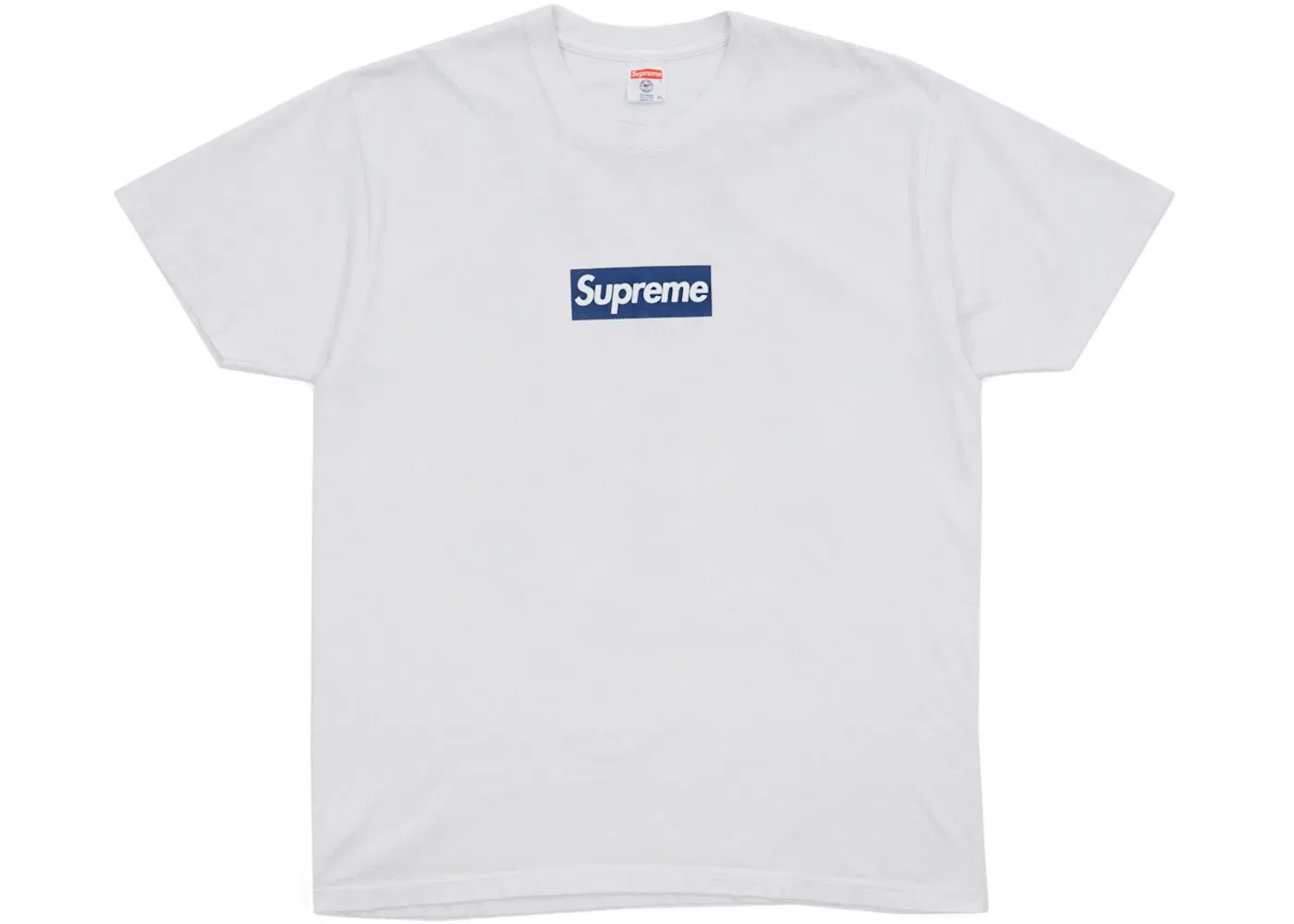 Мужская футболка с принтом Supreme New York Yankees Box Logo Tee, White