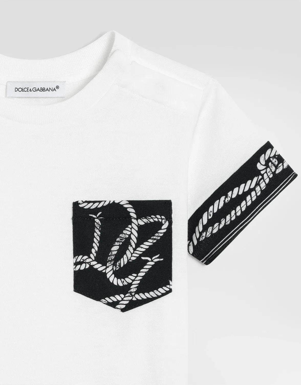 Футболка-джерси Dolce & Gabbana, белый — фото 3