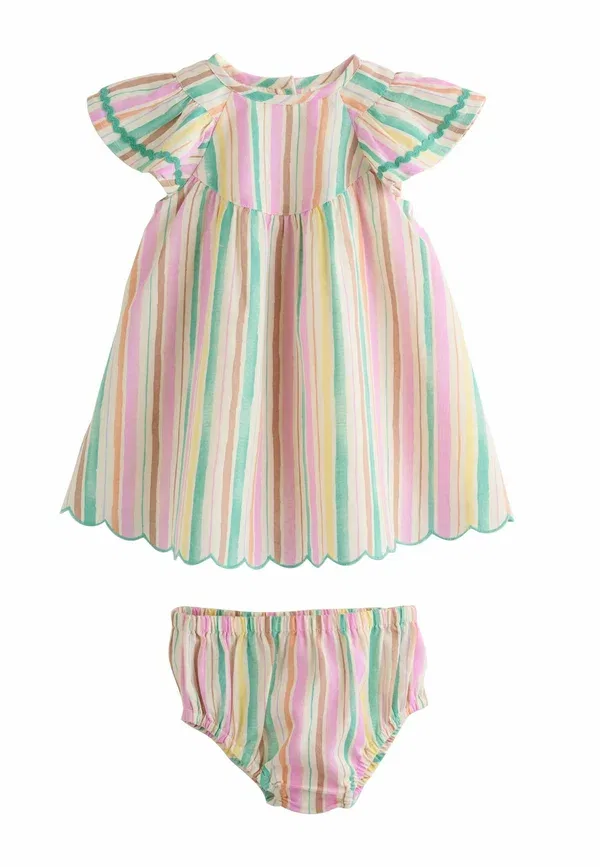Комплект из 2 предметов с принтом полоска Regular fit knickers 2 piece set - day dress Next multi stripe